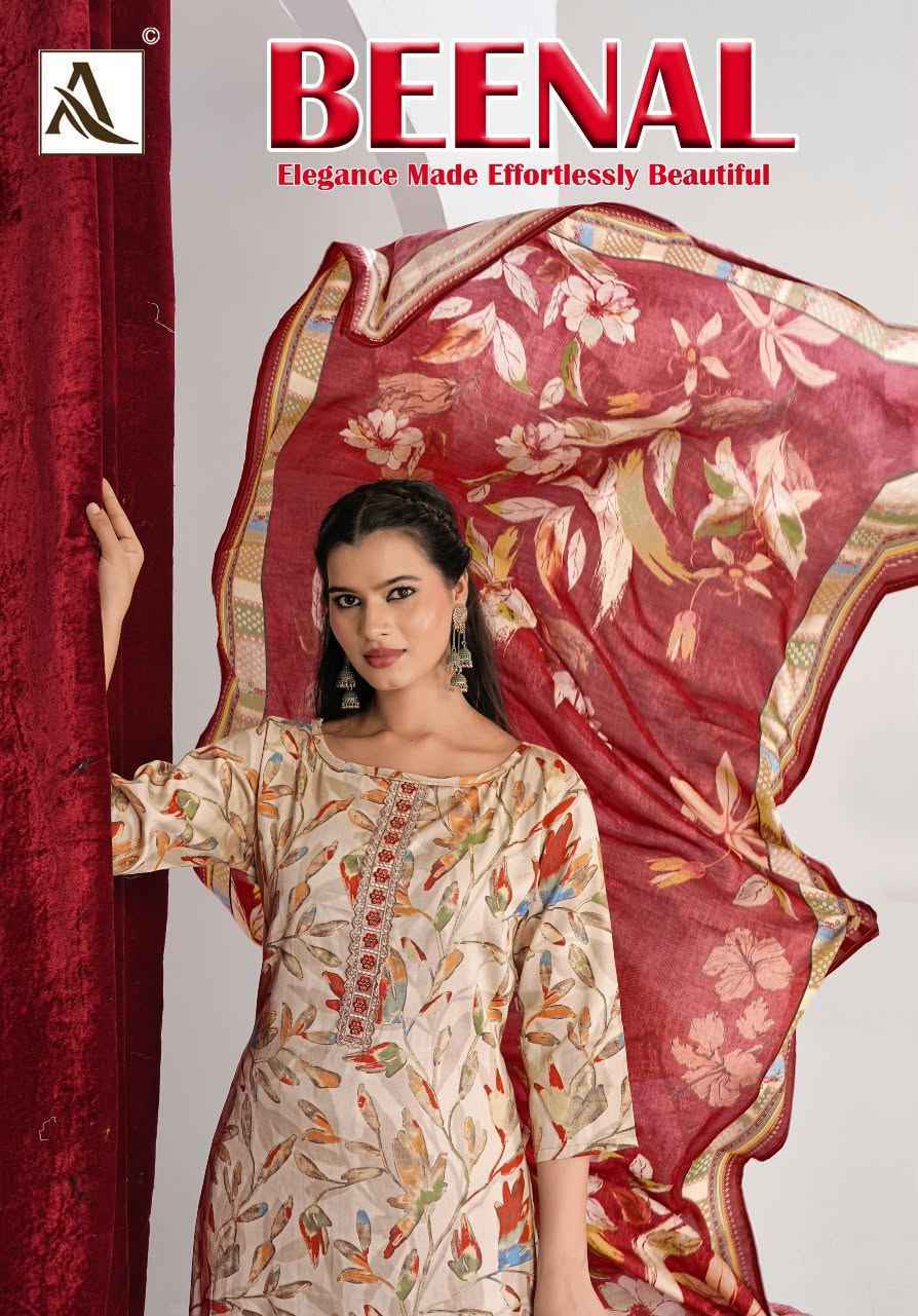 Alok Beenal Zam Dress Material 4 Pcs Catalog 