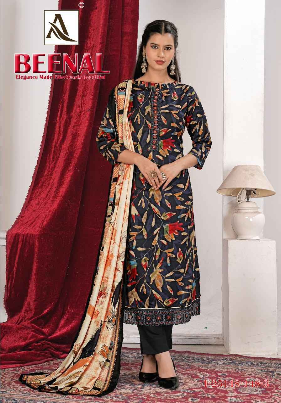 Alok Beenal Zam Dress Material 4 Pcs Catalog 
