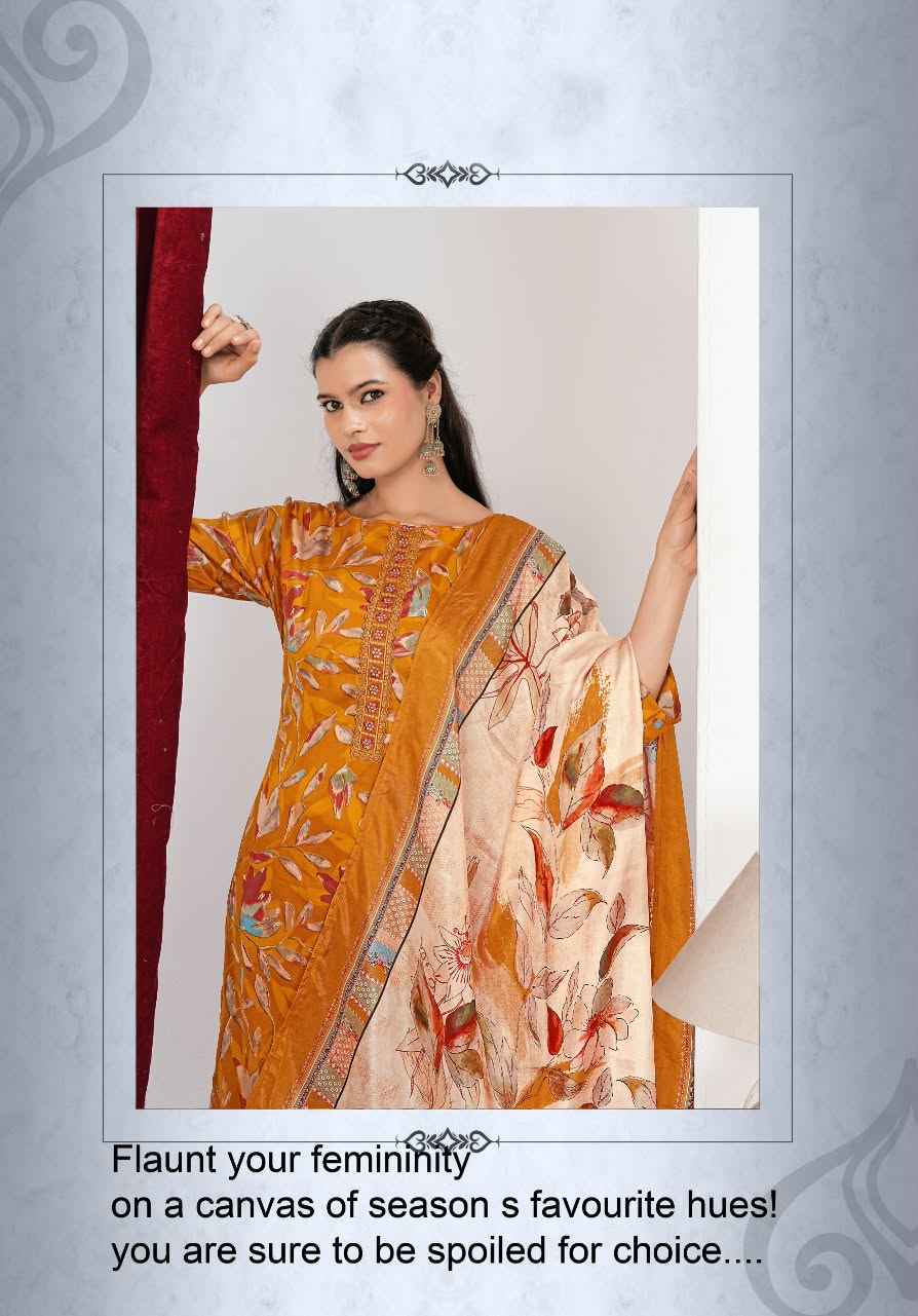 Alok Beenal Zam Dress Material 4 Pcs Catalog 