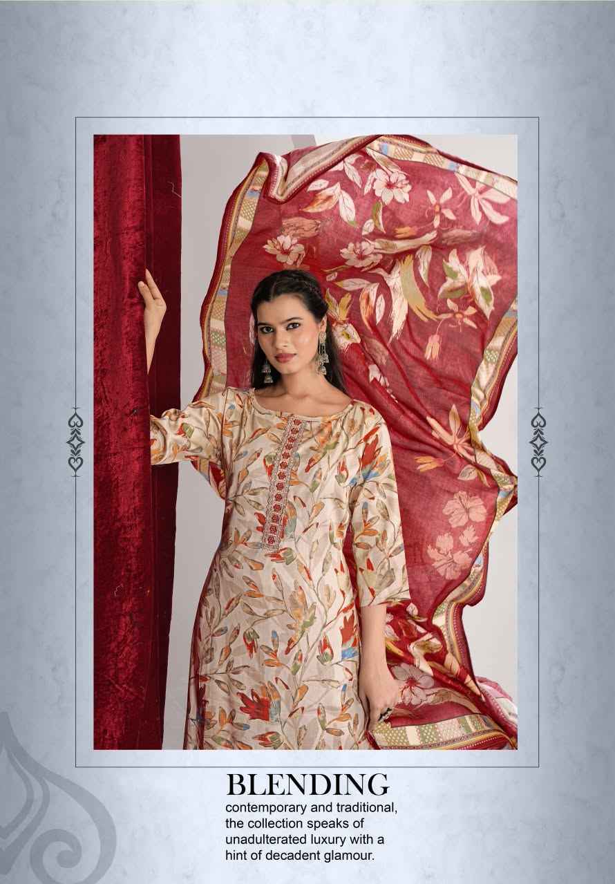 Alok Beenal Zam Dress Material 4 Pcs Catalog 