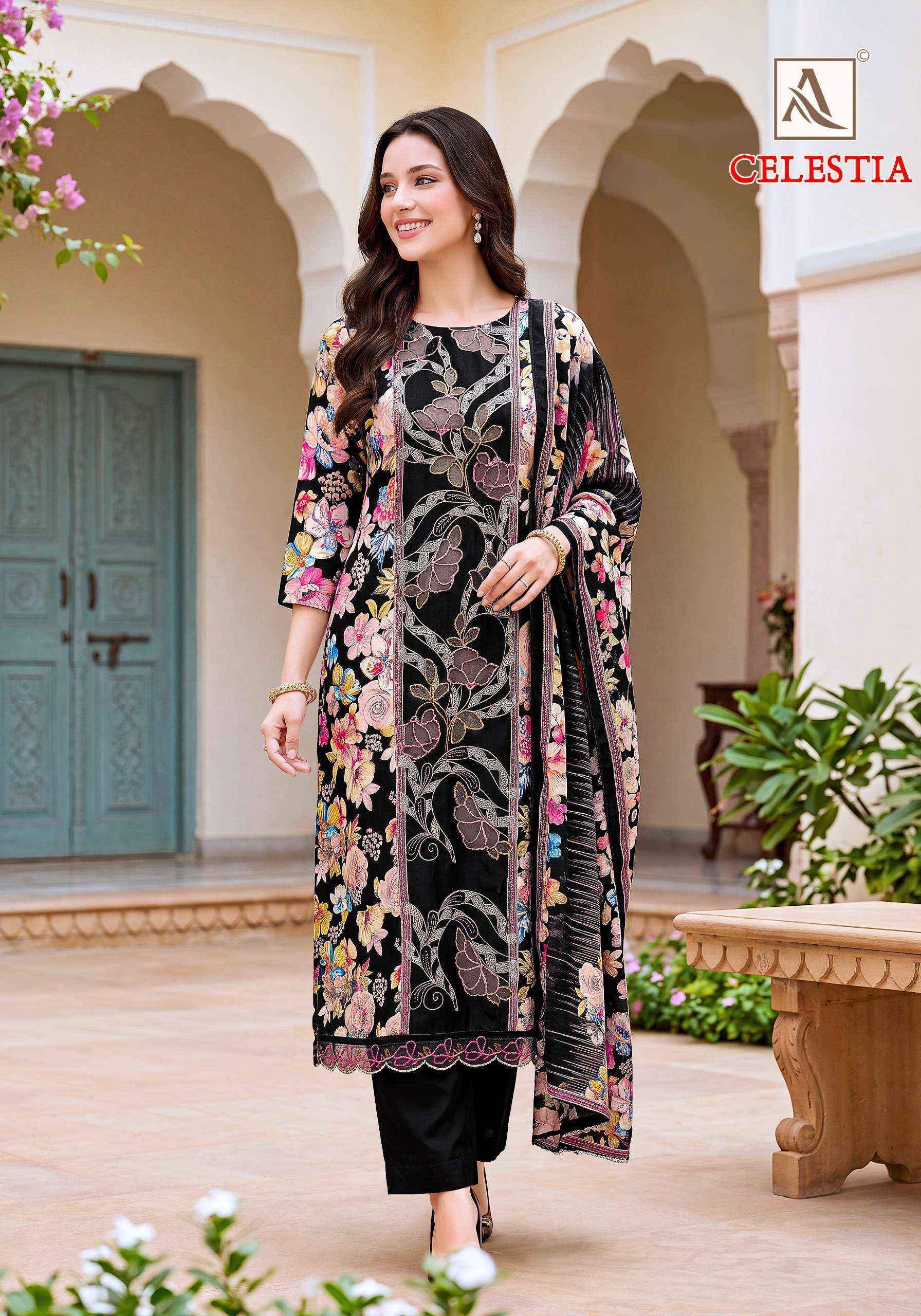 Alok Celestia Viscose Dress Material 6 pcs Catalogue