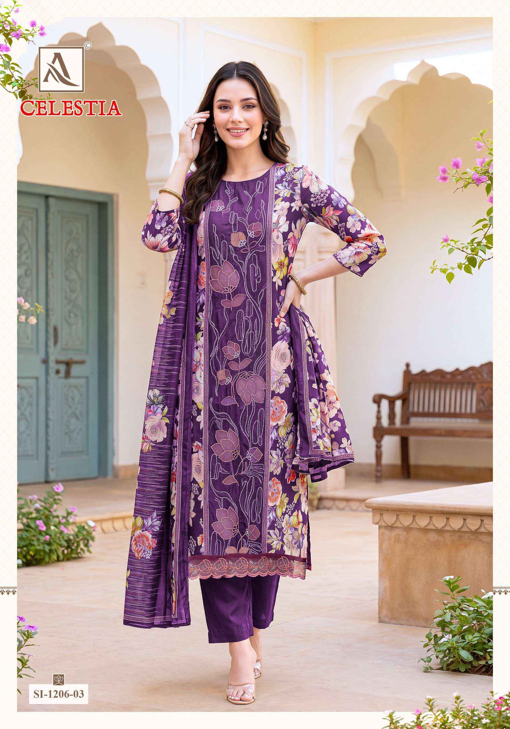 Alok Celestia Viscose Dress Material 6 pcs Catalogue