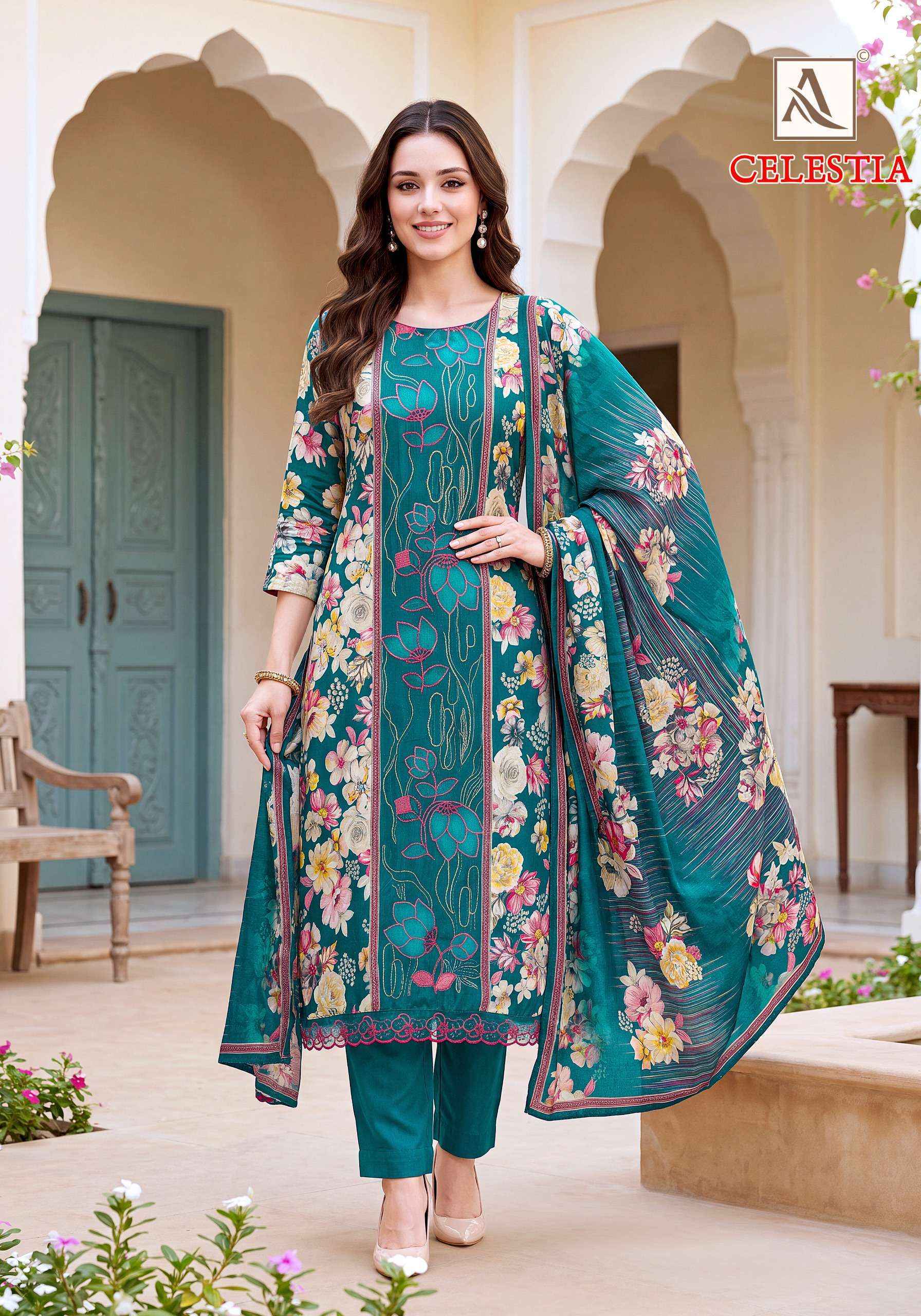 Alok Celestia Viscose Dress Material 6 pcs Catalogue