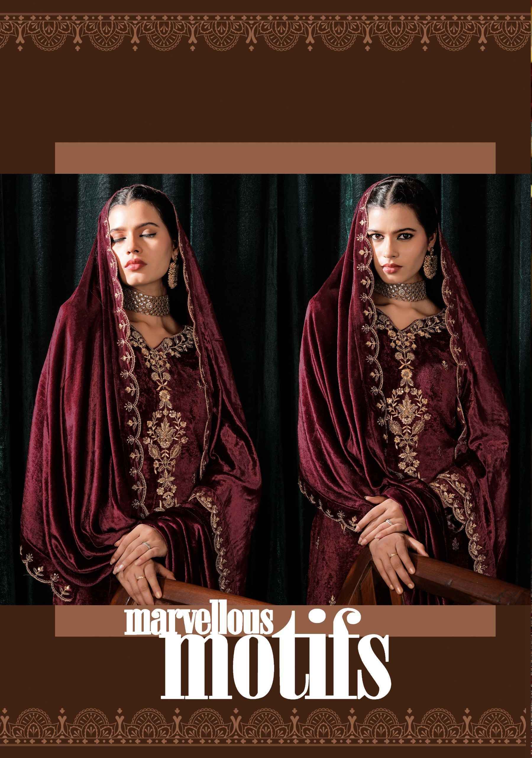 Alok Dazy Viscose Velvet Dress Material 4 pcs Catalog | Surat Wholesale Market
