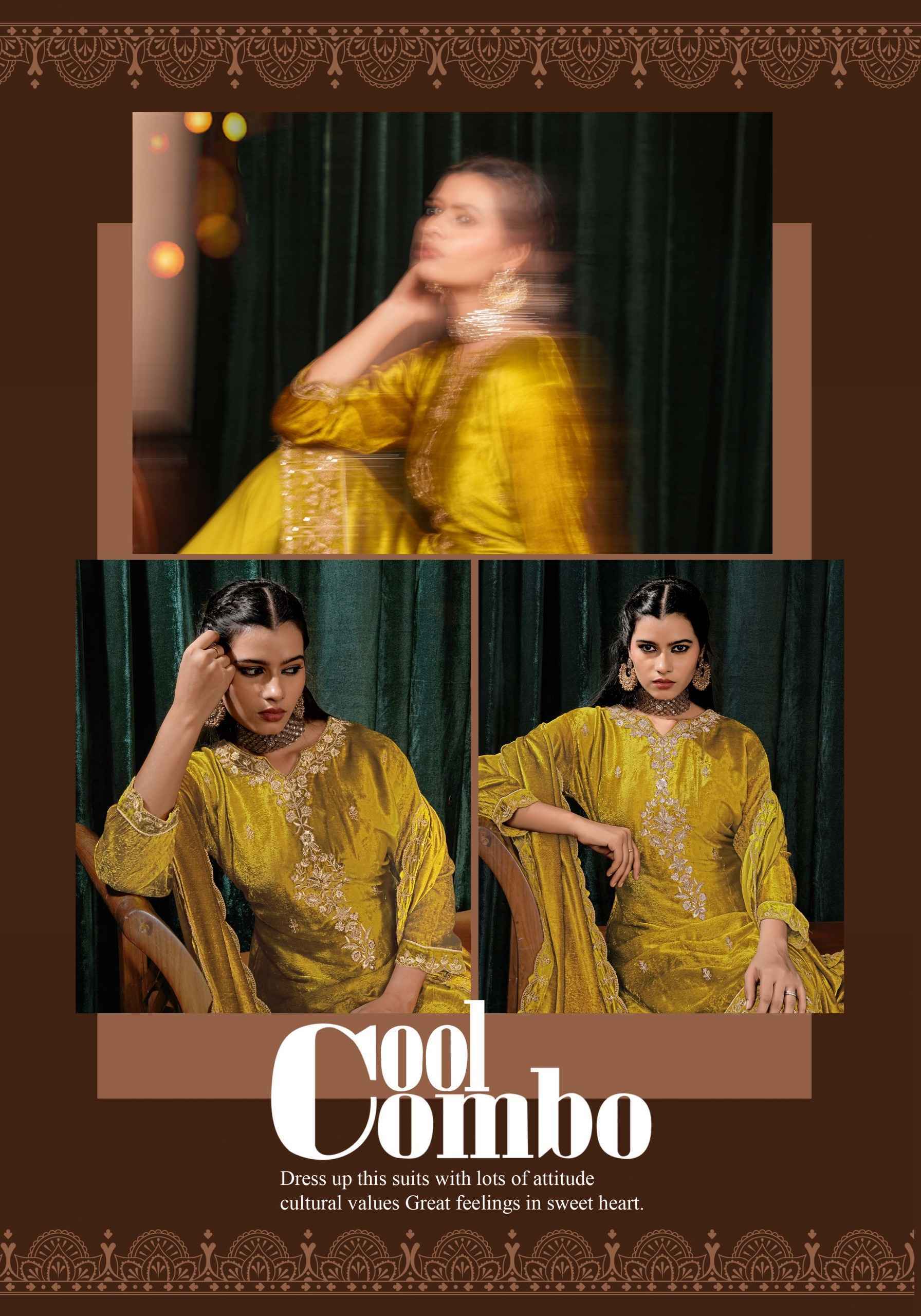 Alok Dazy Viscose Velvet Dress Material 4 pcs Catalog | Surat Wholesale Market