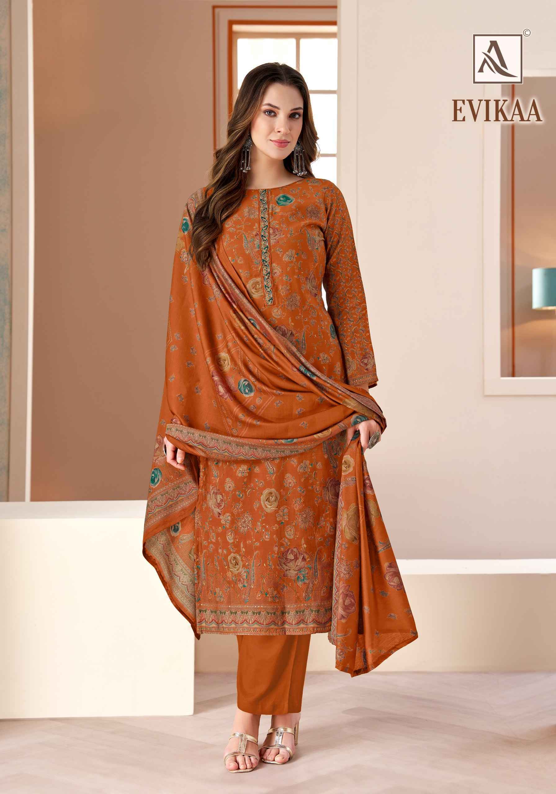 Alok Evikaa Viscose Mudaal Dress Material 5 pcs Catalog | factory direct wholesale
