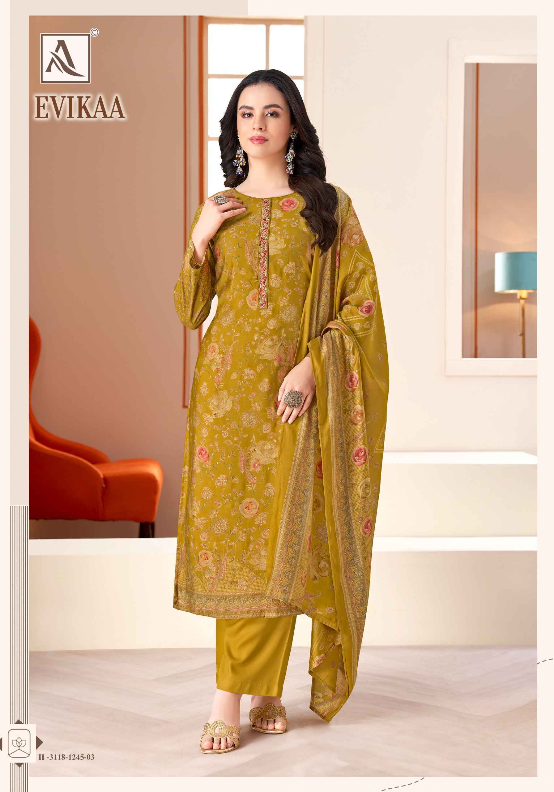 Alok Evikaa Viscose Mudaal Dress Material 5 pcs Catalog | factory direct wholesale