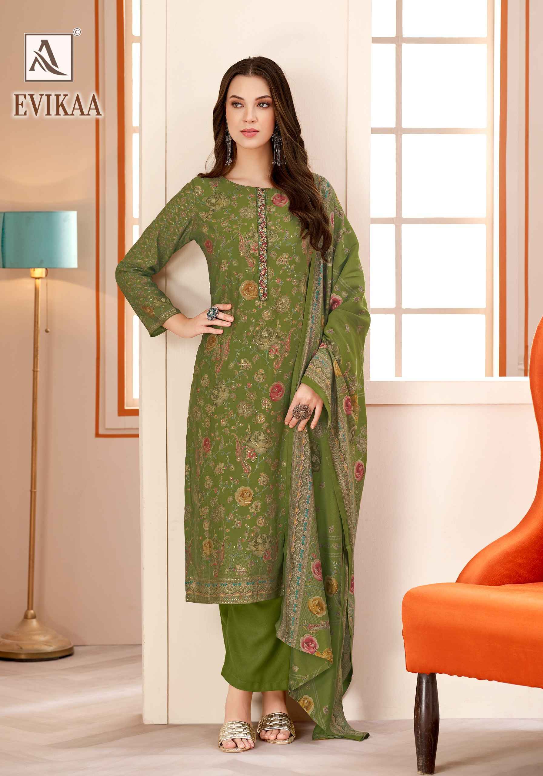 Alok Evikaa Viscose Mudaal Dress Material 5 pcs Catalog | factory direct wholesale