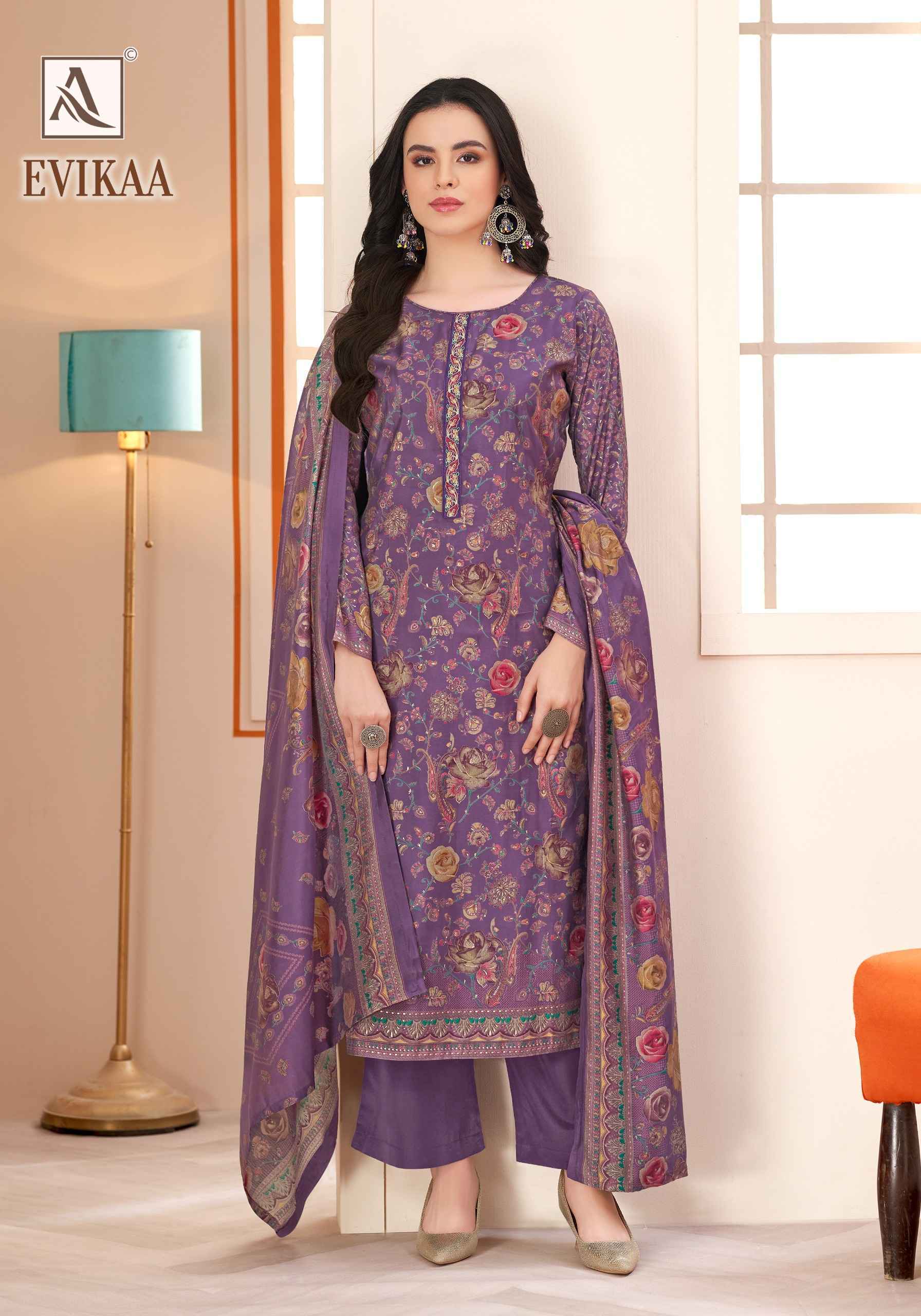 Alok Evikaa Viscose Mudaal Dress Material 5 pcs Catalog | factory direct wholesale