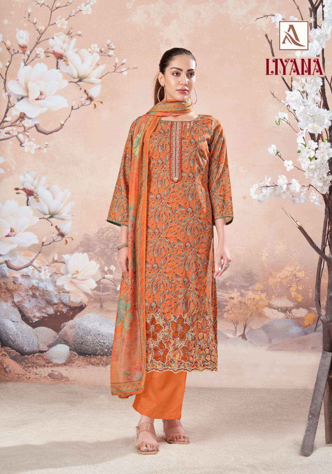 Alok Liyana Cambric Cotton Dress Material 4 pcs Catalog | Wholesale Factory