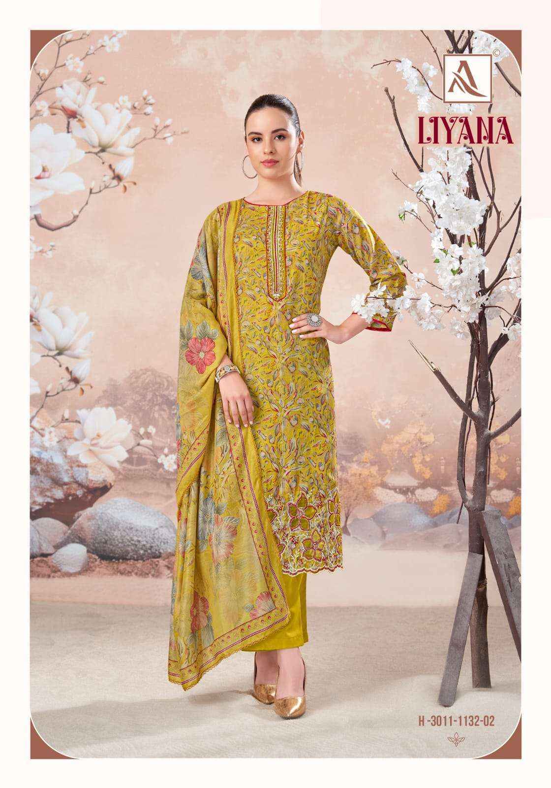 Alok Liyana Cambric Cotton Dress Material 4 pcs Catalog | Wholesale Factory