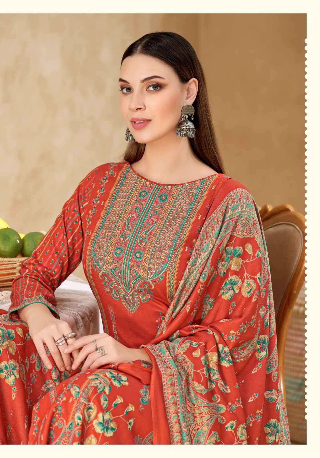 Alok Nuhira Viscose Pashmina Dress Material 6 pcs Catalogue | Surat Wholesaler