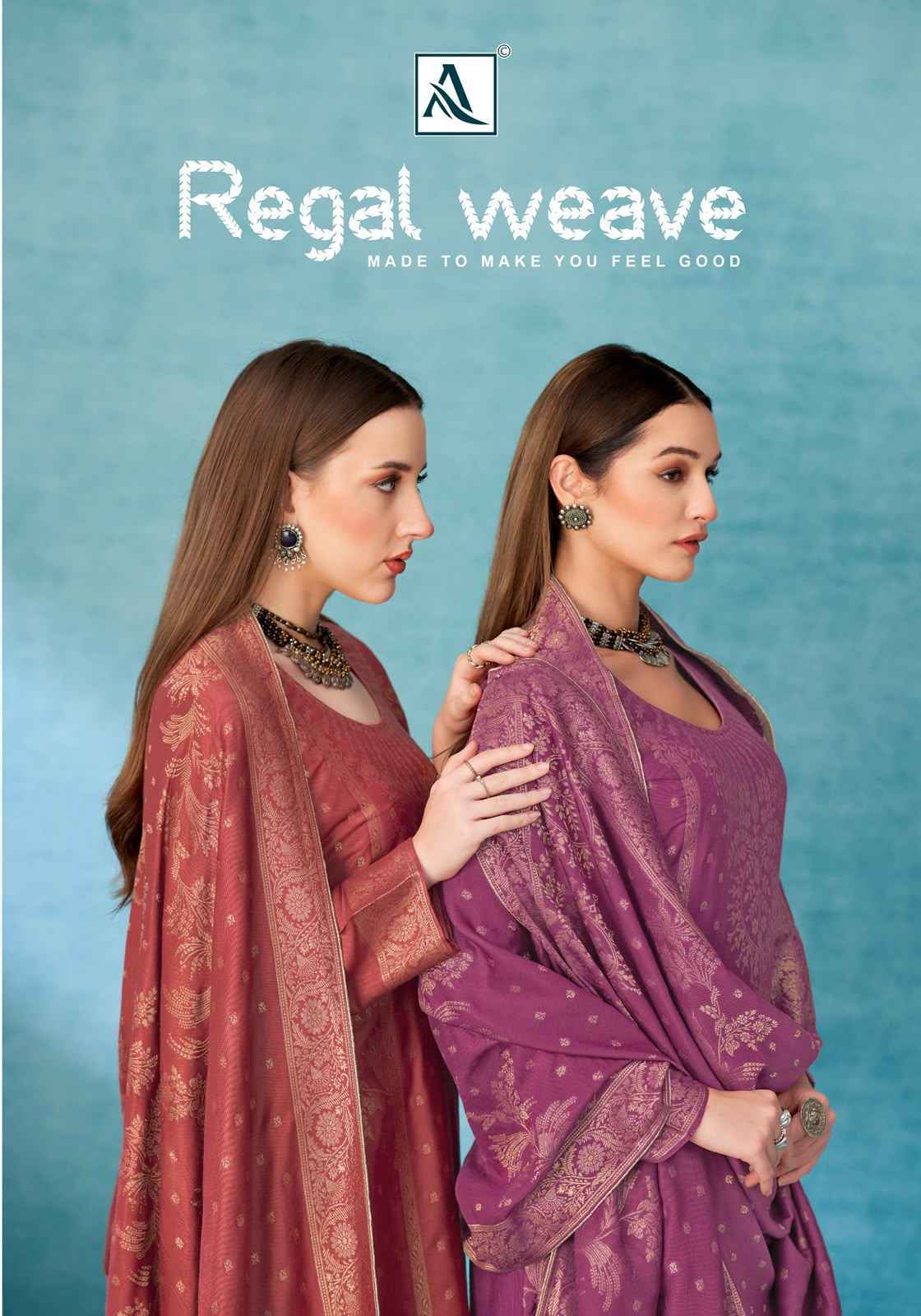 Alok Regal Weave Pashmina Dress Material 6 pcs Catalogue | Wholesale Market Surat