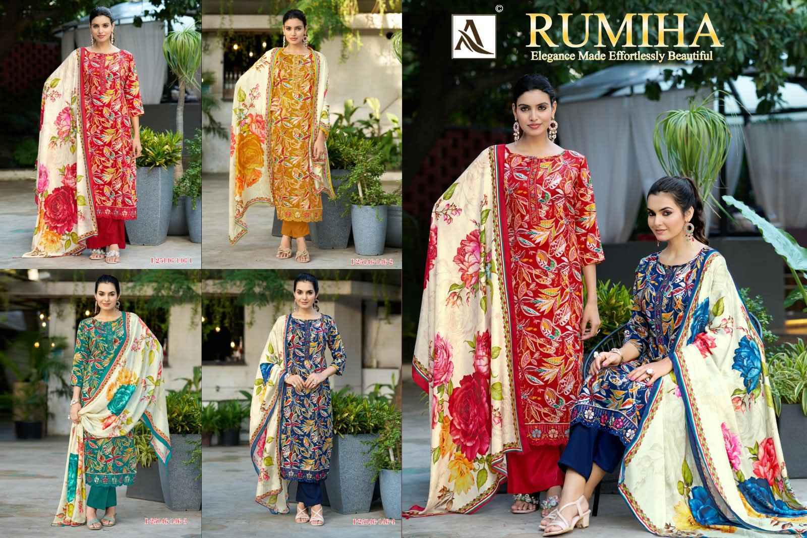 Alok Rumiha Zam Dress Material 4 pcs Catalog