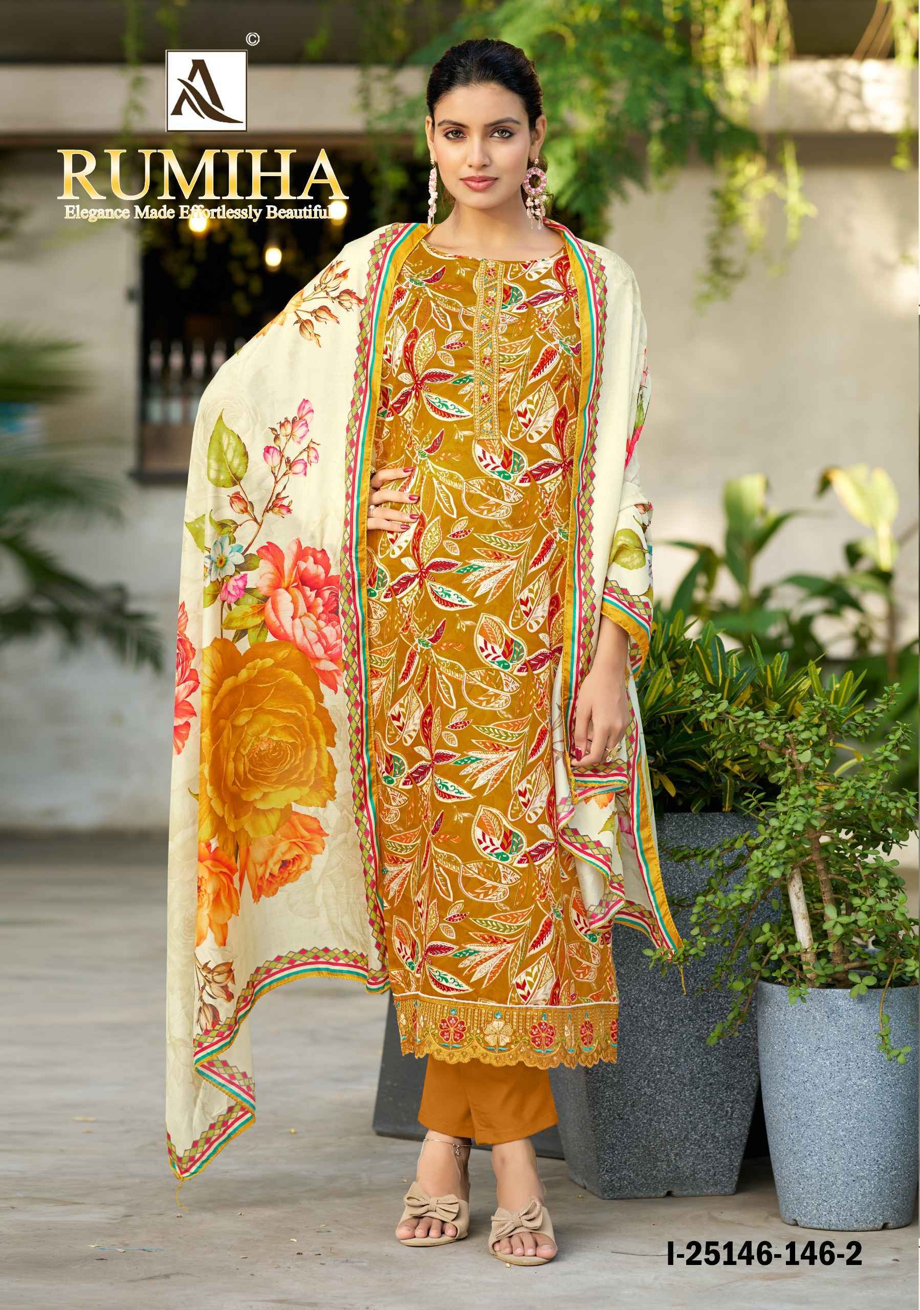 Alok Rumiha Zam Dress Material 4 pcs Catalog