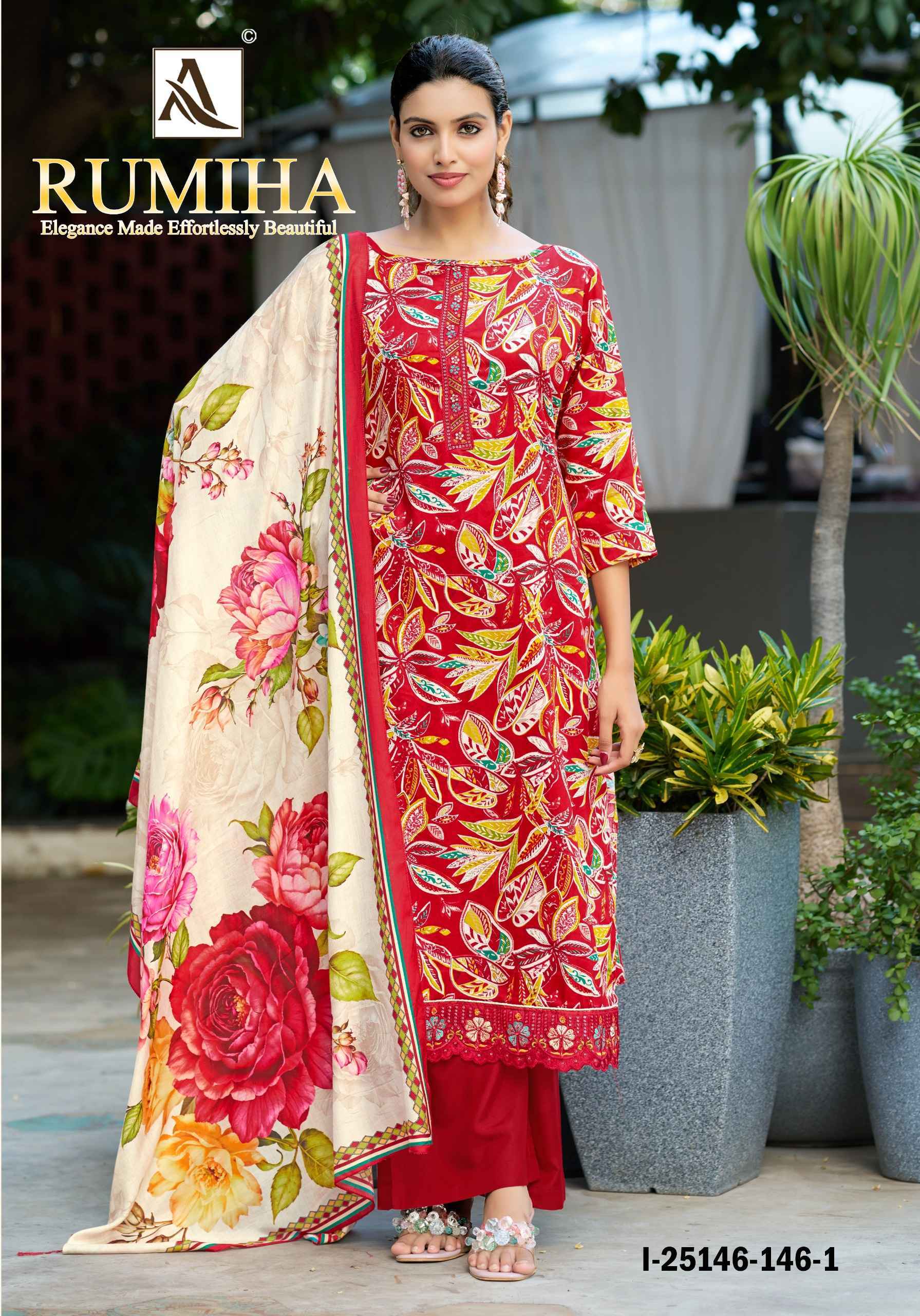 Alok Rumiha Zam Dress Material 4 pcs Catalog