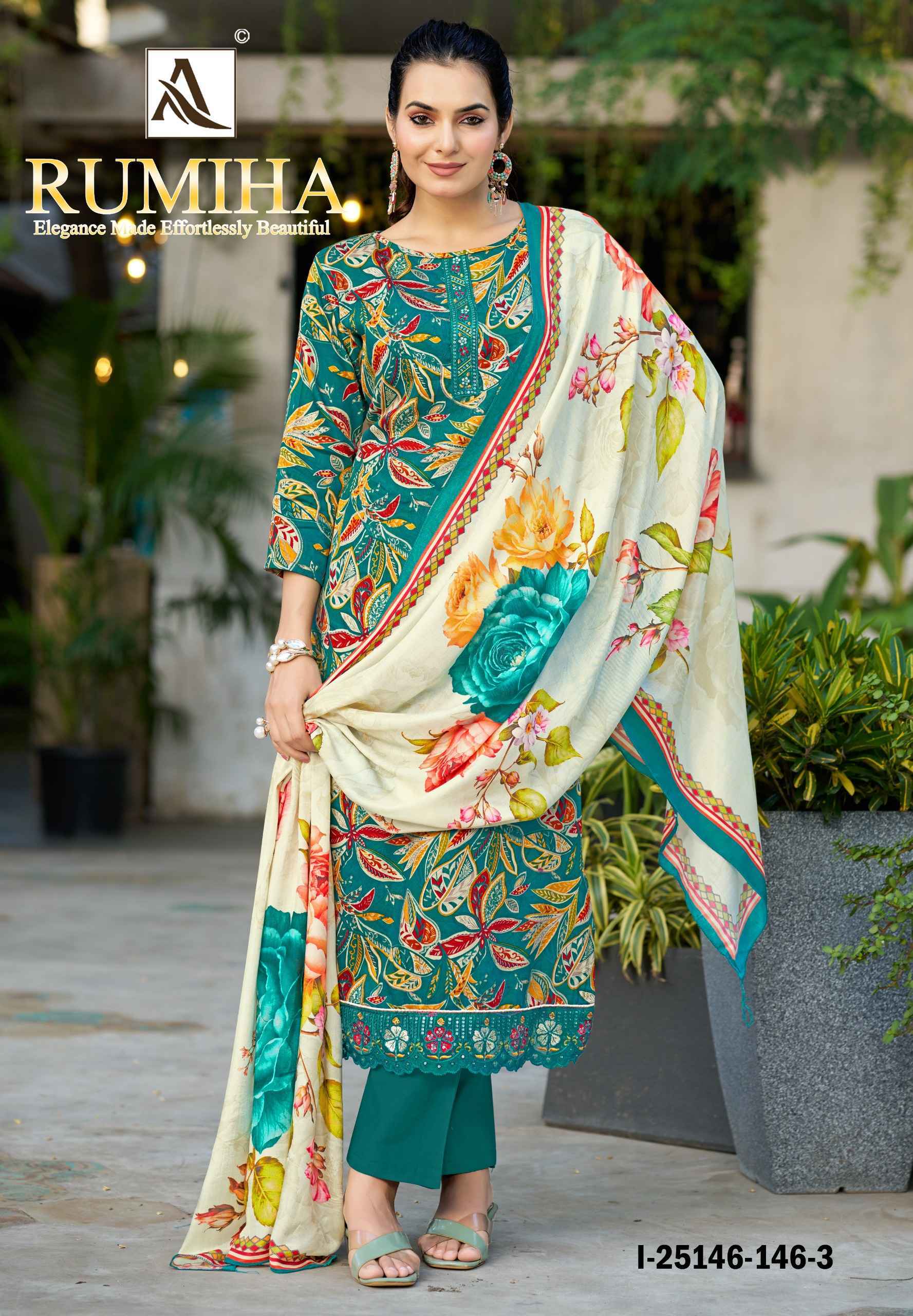 Alok Rumiha Zam Dress Material 4 pcs Catalog