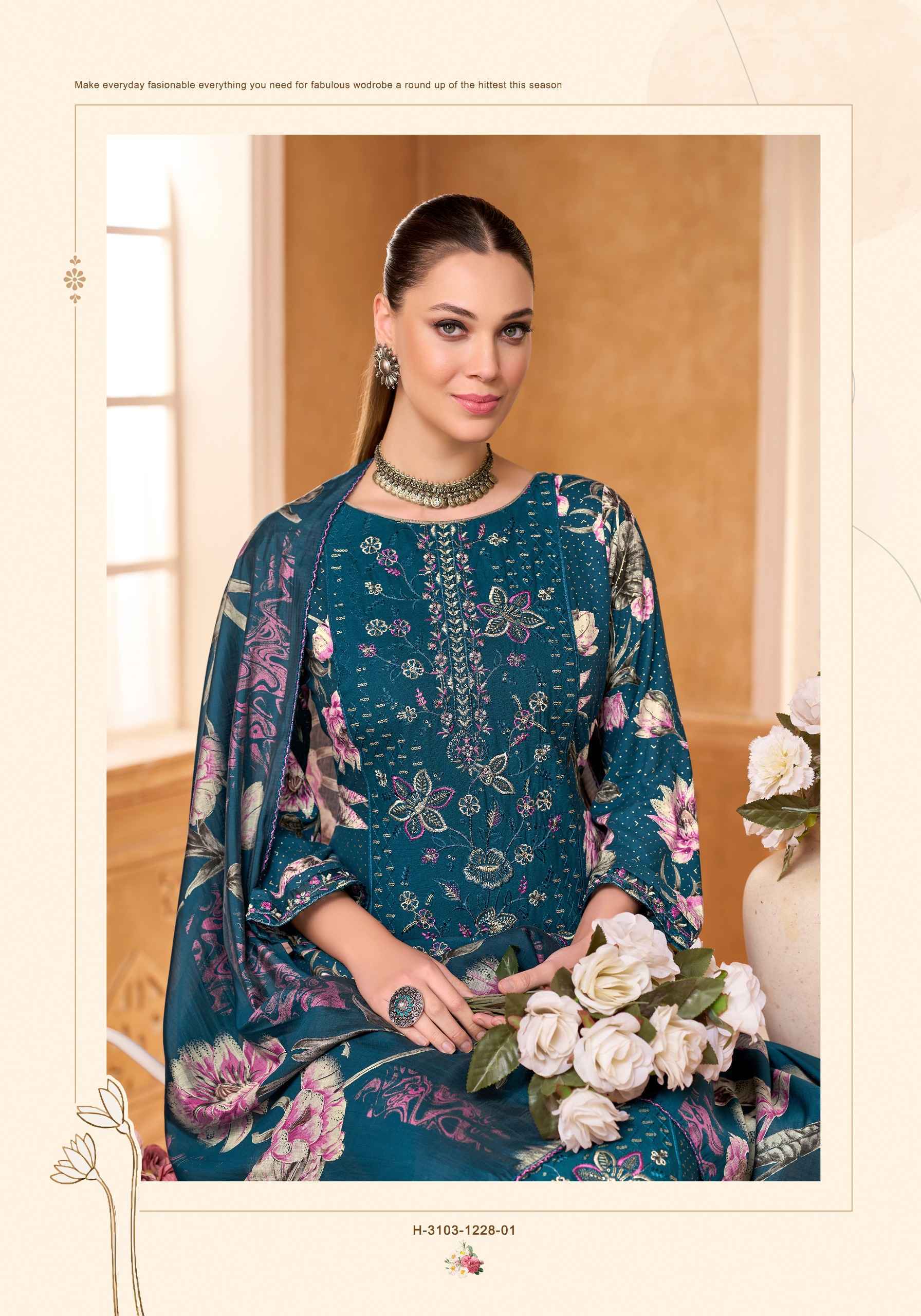 Alok Sakina Vol 8 Viscose Rayon Dress Material 6 pcs Catalog | factory direct wholesale