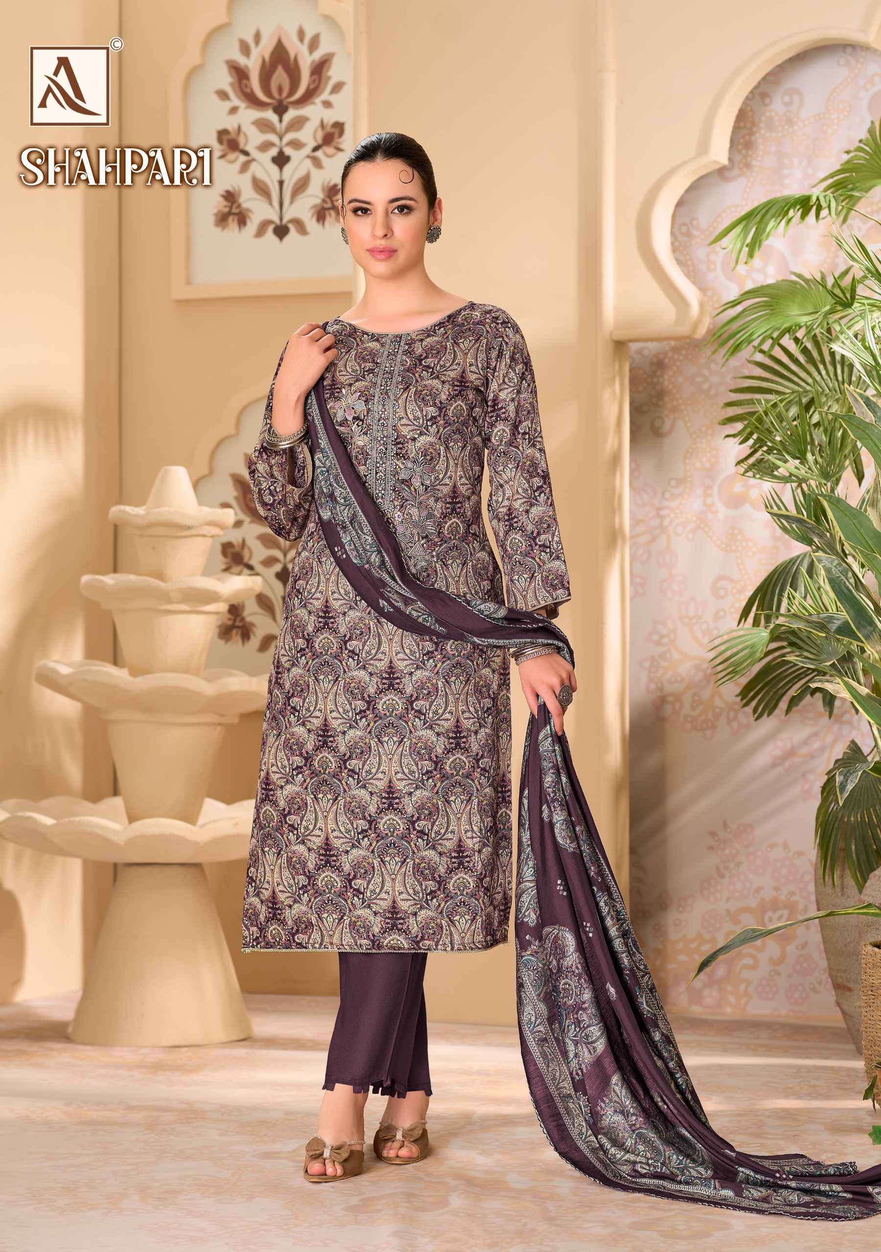 Alok Shahpari Zam Dress Material 6 pcs Catalog 