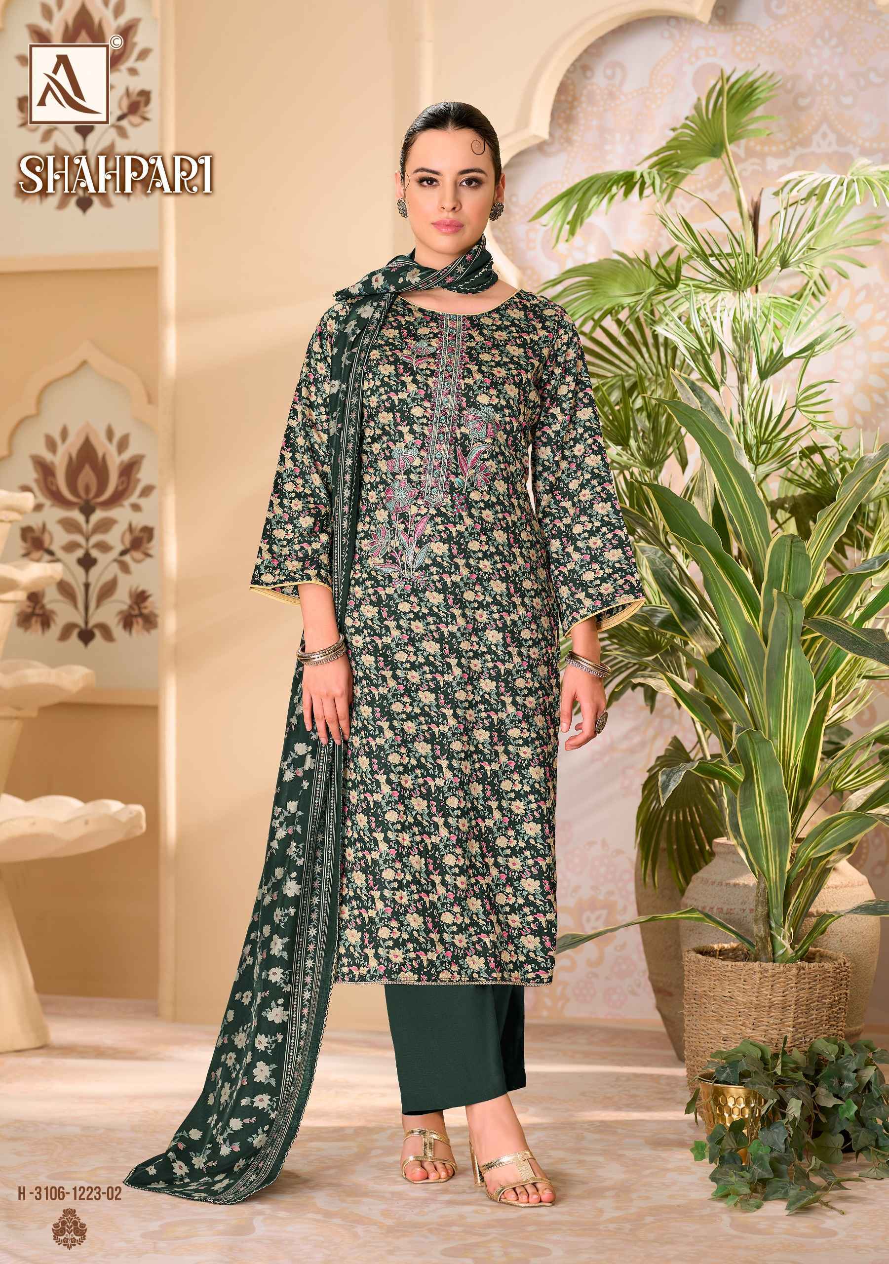 Alok Shahpari Zam Dress Material 6 pcs Catalog 