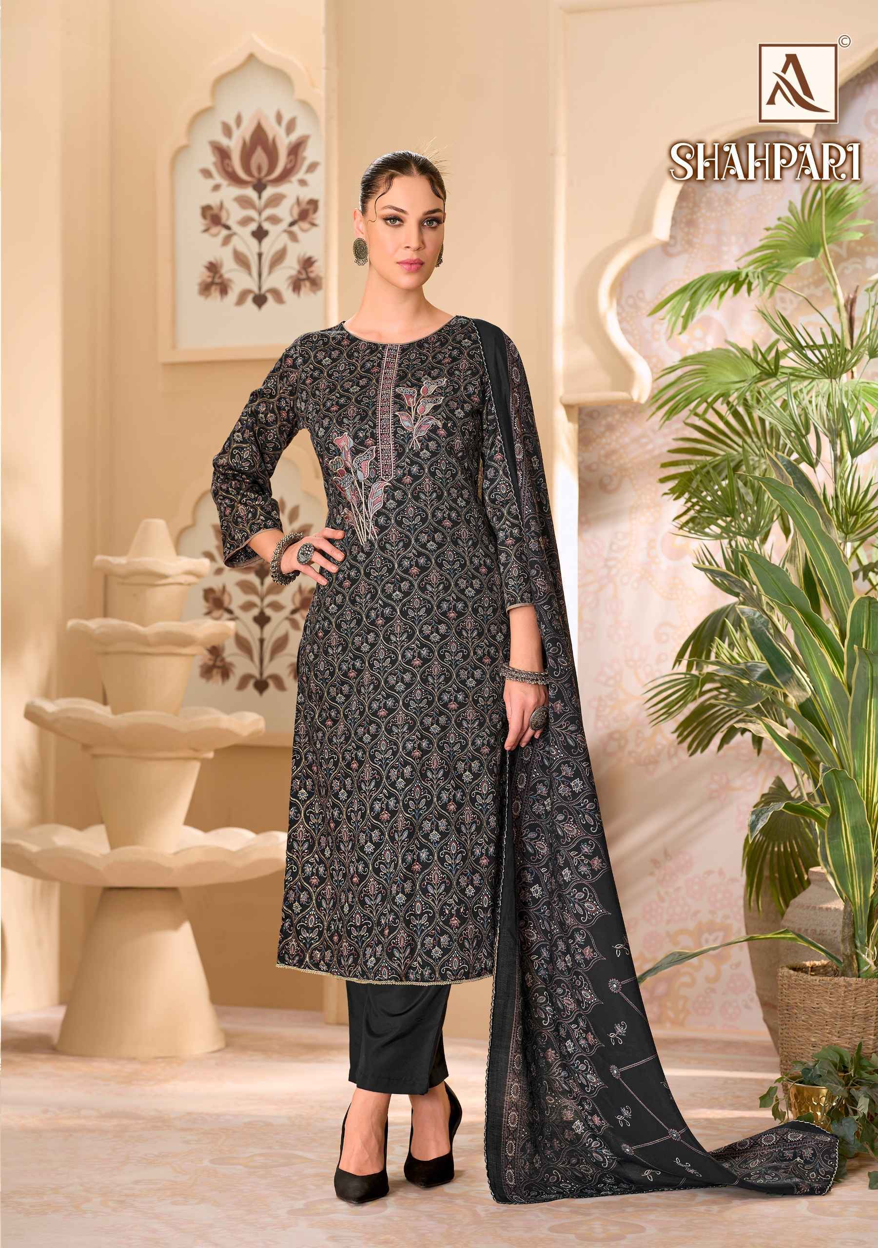 Alok Shahpari Zam Dress Material 6 pcs Catalog 