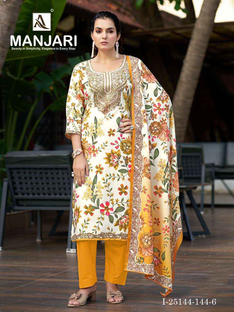 Alok Suit Manjari Winter Wear Salwar Suit 6 Pcs Catalog | Textiles Direct from Surat