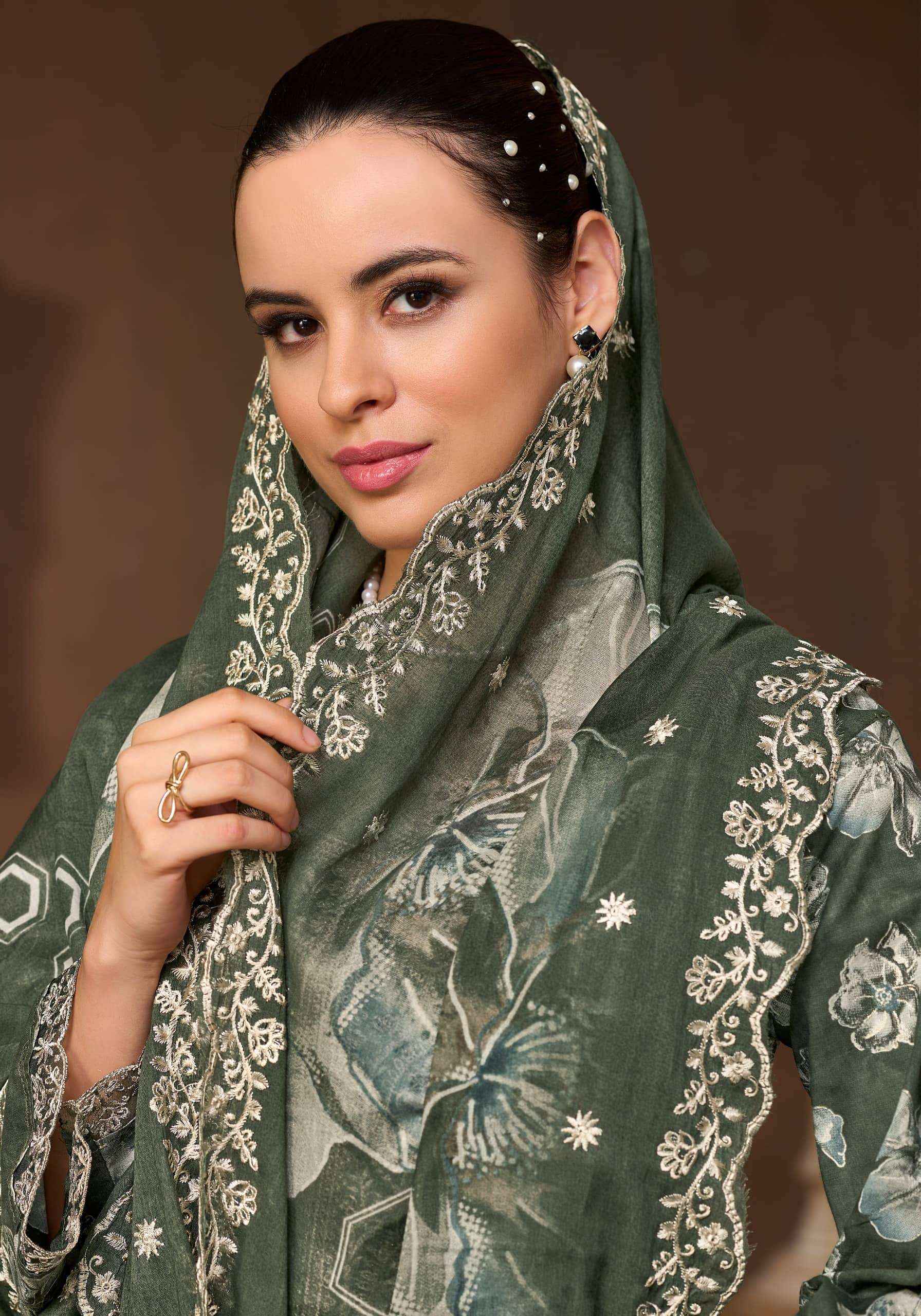 Alok Suit Mushk Kaleem Pure Cambric Dress Material 6 Pcs Catalog