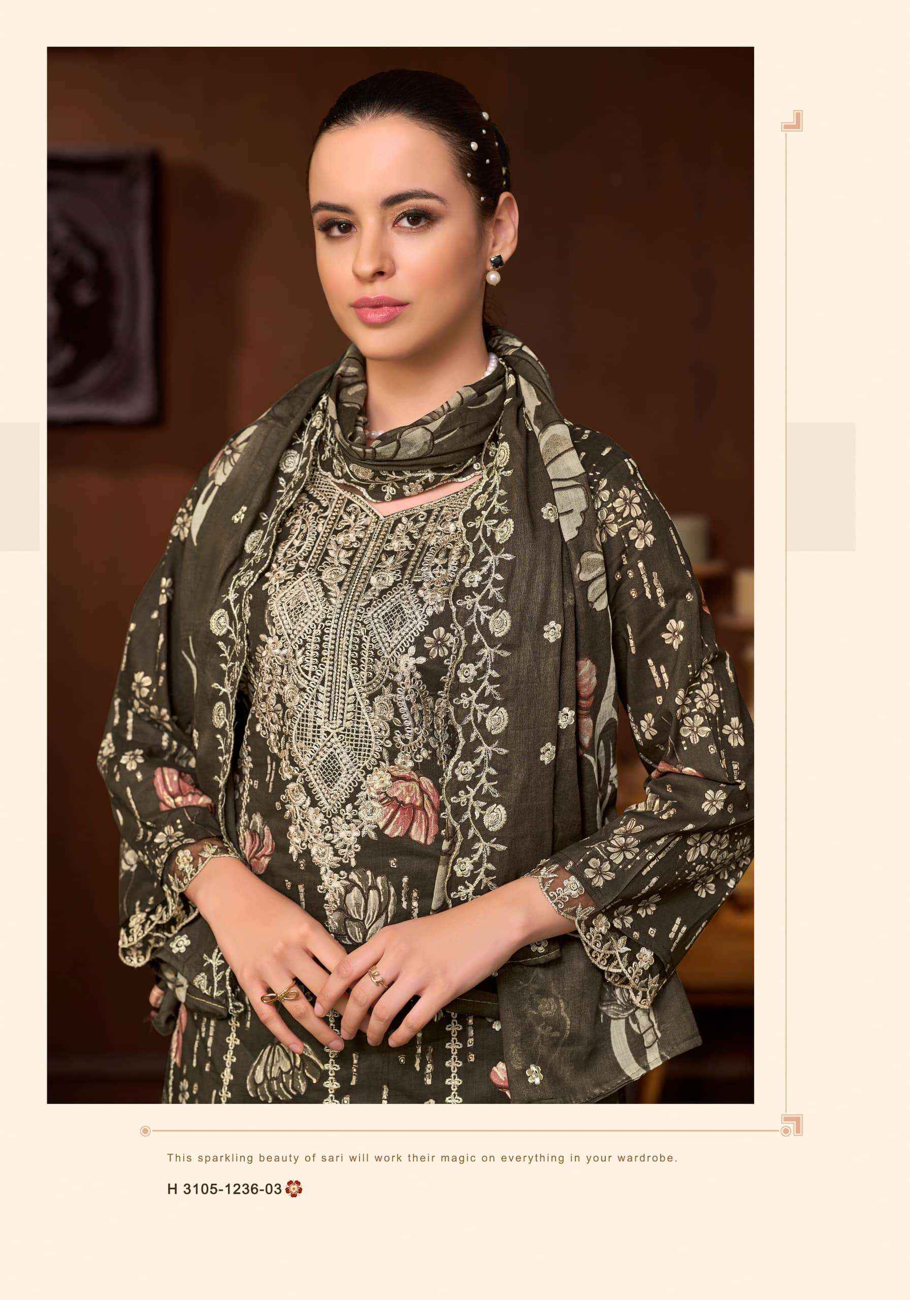 Alok Suit Mushk Kaleem Pure Cambric Dress Material 6 Pcs Catalog
