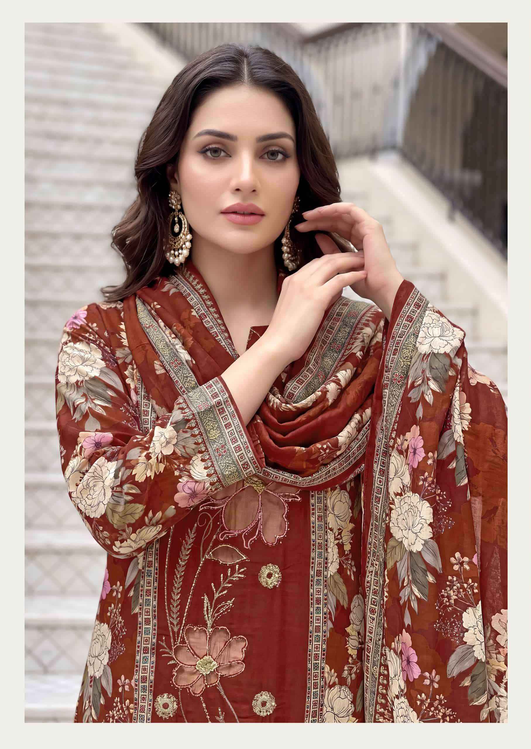Alok Suit Silvora Muslin Dress Material With Price 4 Pcs Catalog | Surat Wholesale Factory