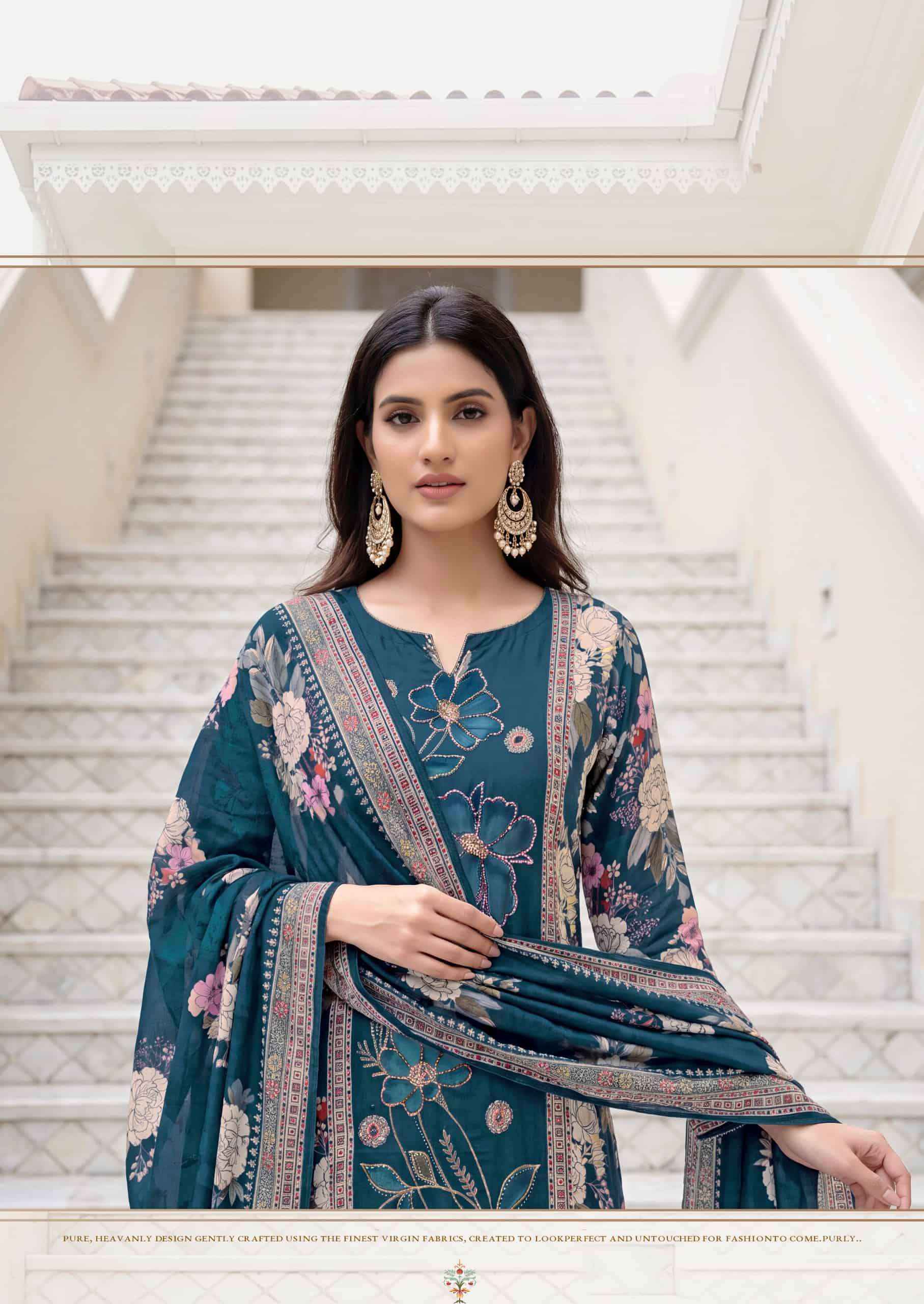 Alok Suit Silvora Muslin Dress Material With Price 4 Pcs Catalog | Surat Wholesale Factory