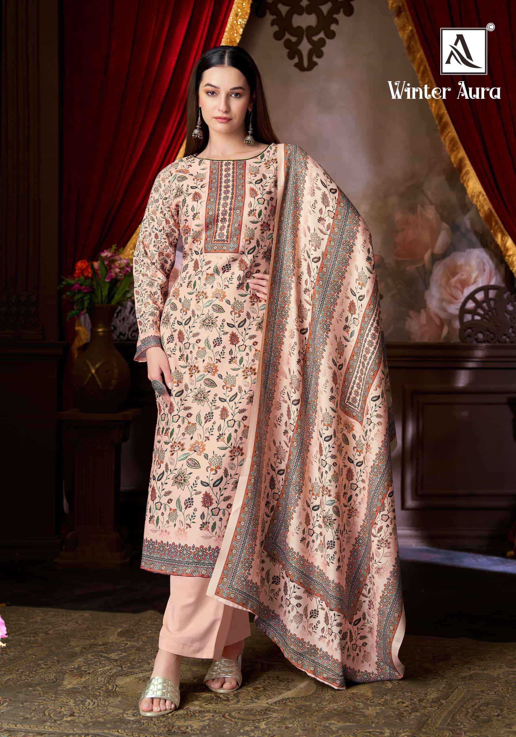 Alok Suit Winter Aura Winter Salwar Suit 6 Pcs Catalog | Wholesale Website