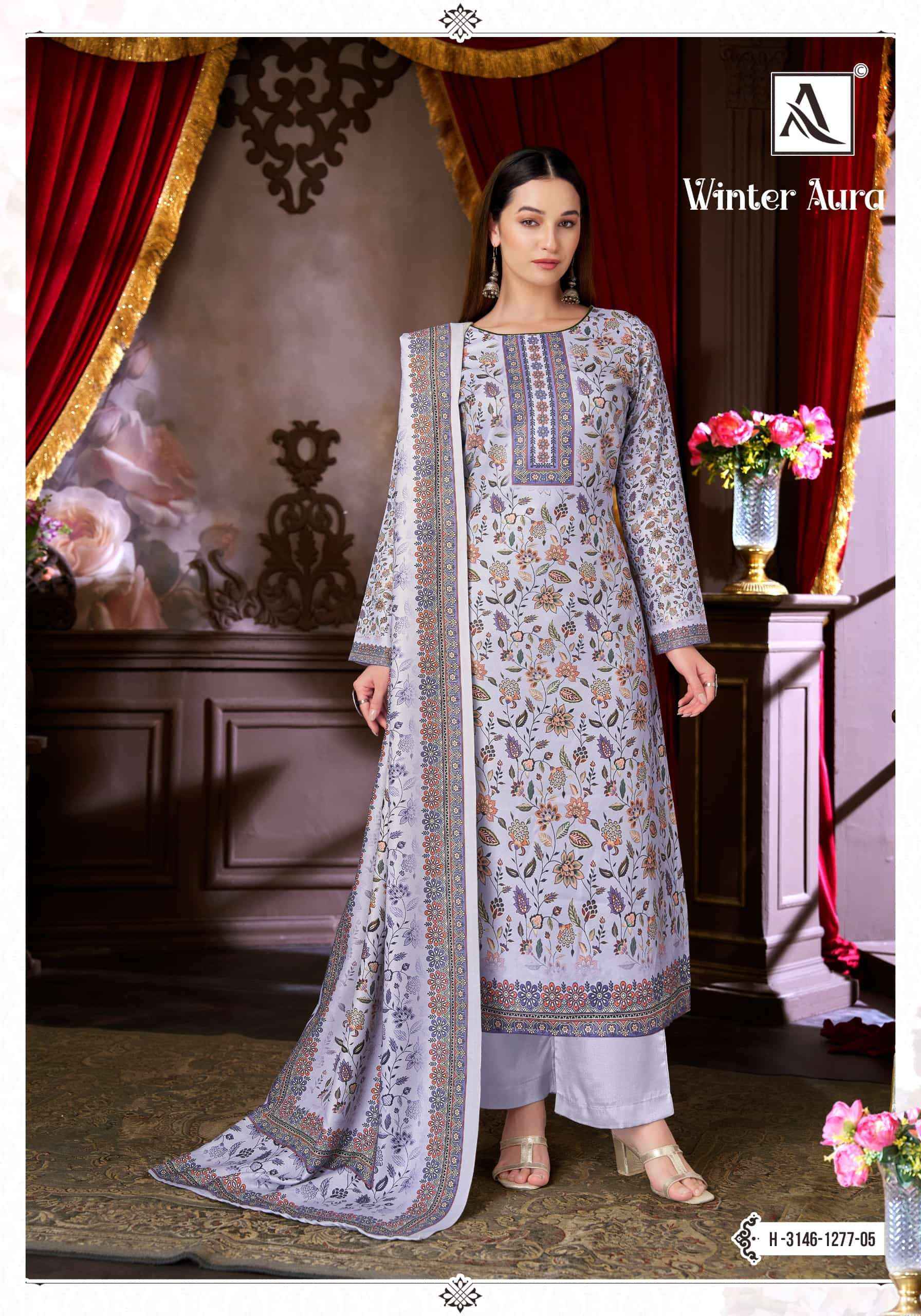 Alok Suit Winter Aura Winter Salwar Suit 6 Pcs Catalog | Wholesale Website