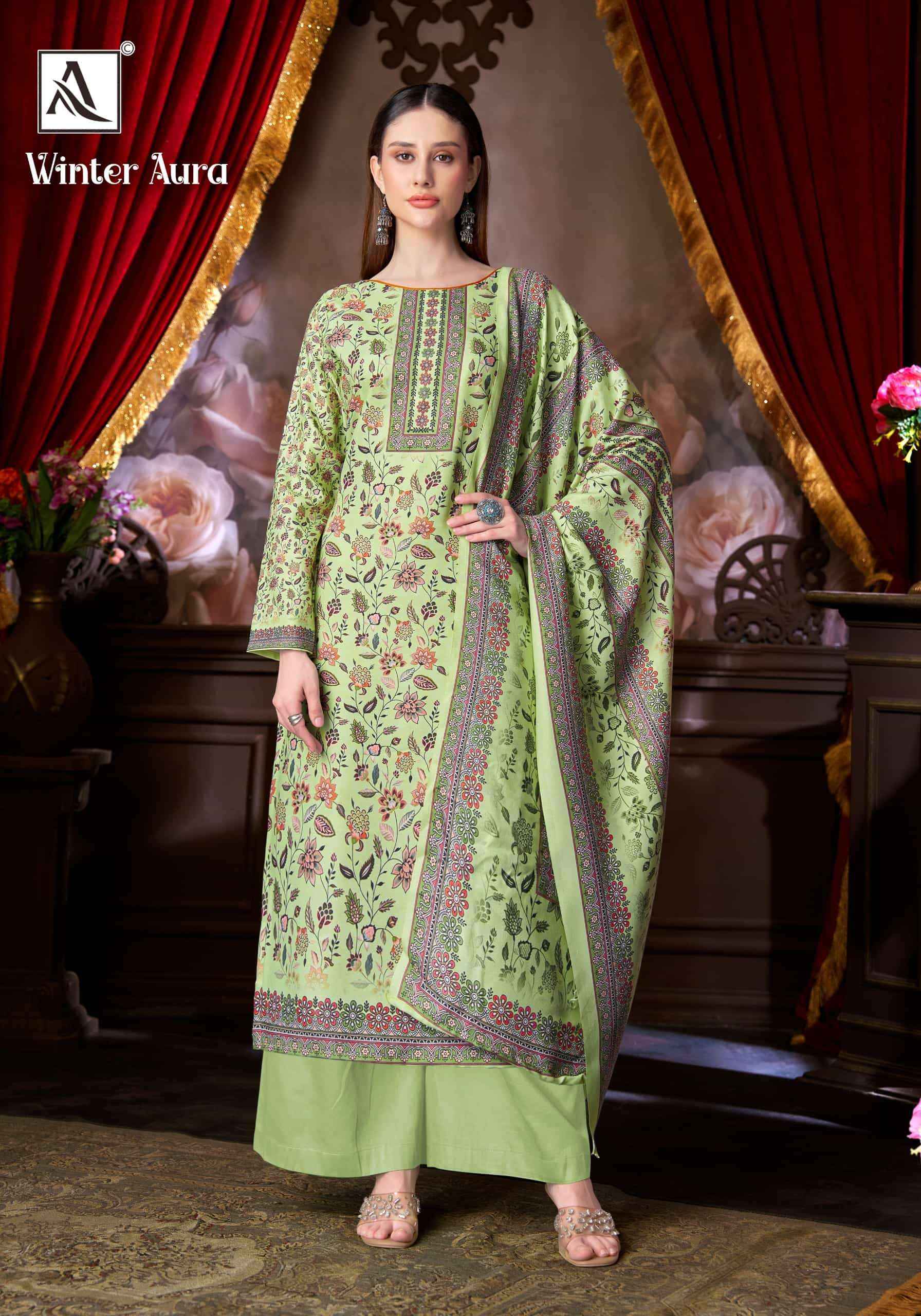 Alok Suit Winter Aura Winter Salwar Suit 6 Pcs Catalog | Wholesale Website