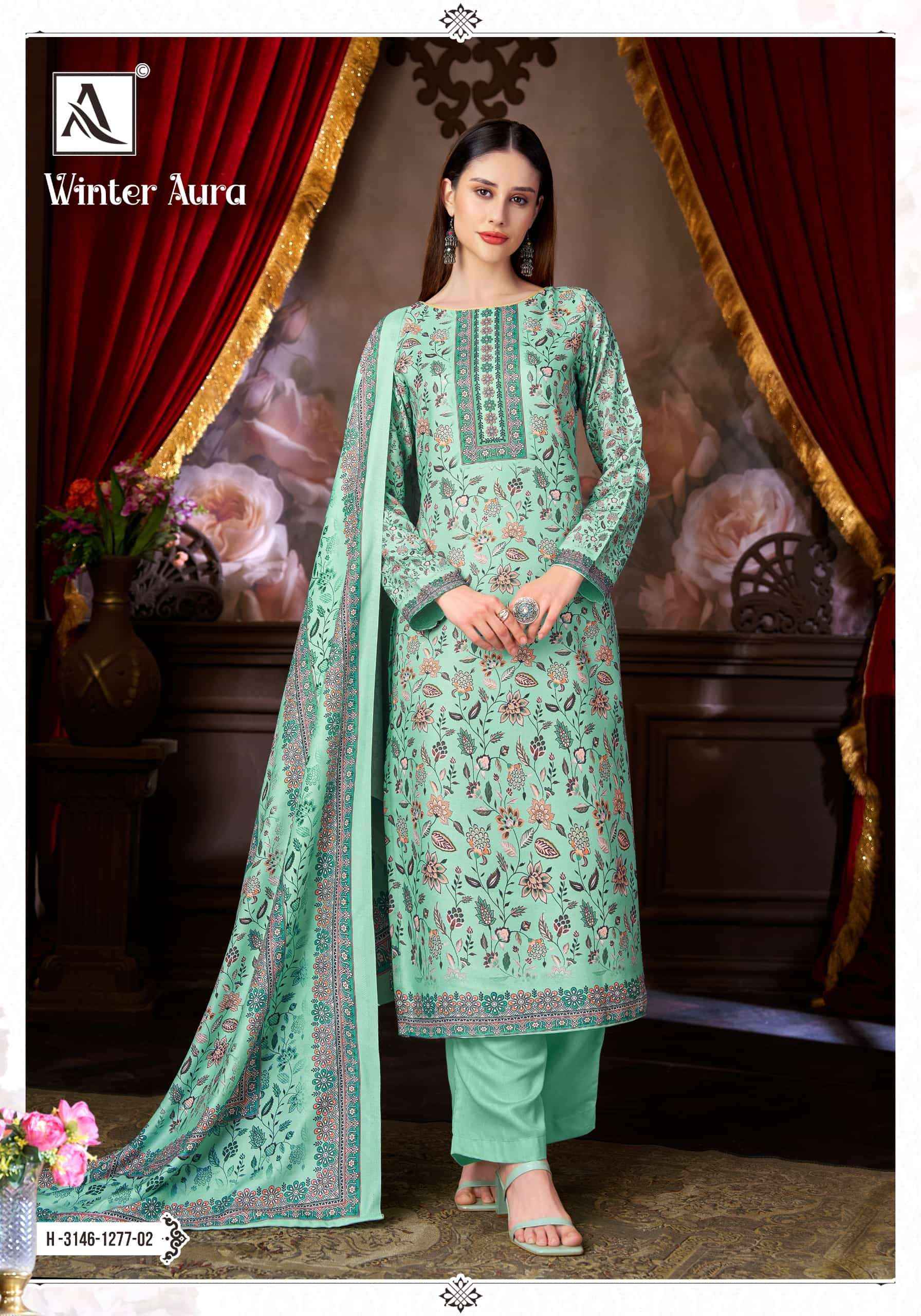 Alok Suit Winter Aura Winter Salwar Suit 6 Pcs Catalog | Wholesale Website