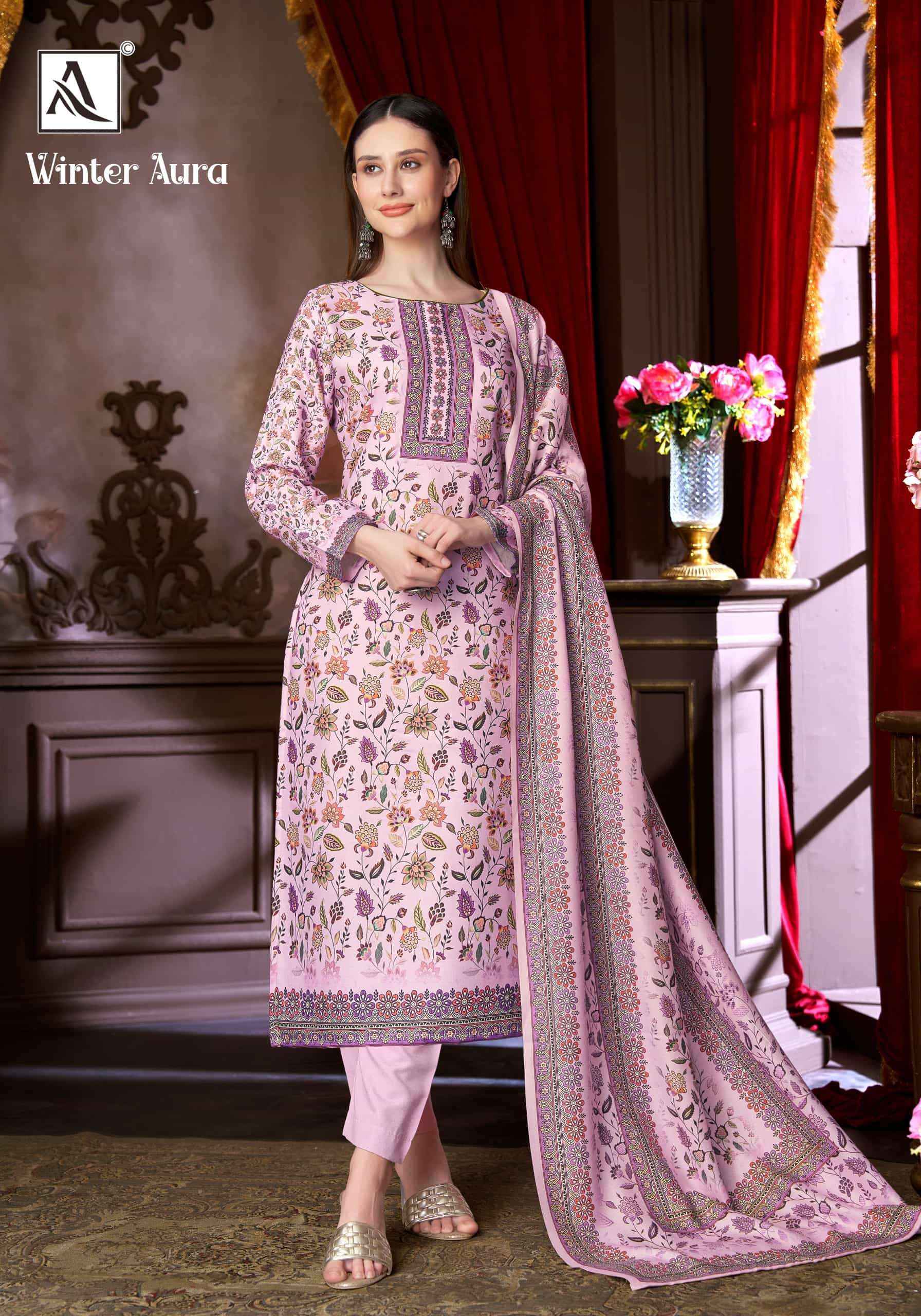 Alok Suit Winter Aura Winter Salwar Suit 6 Pcs Catalog | Wholesale Website