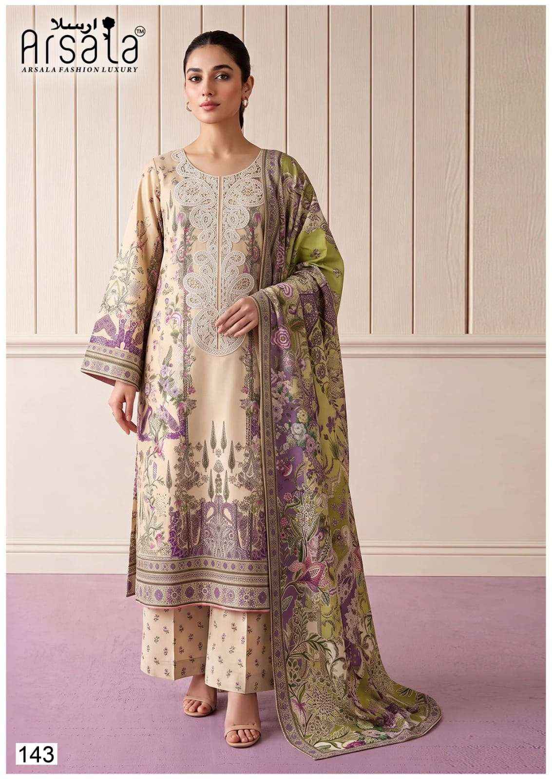 Arsala Amara Vol 5 Pakistani Lawn Cotton Dress Material 6 Pcs Catalog