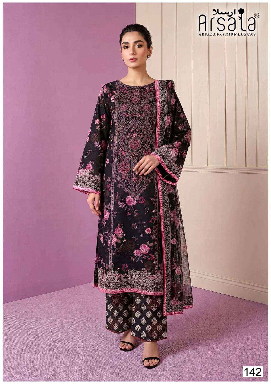 Arsala Amara Vol 5 Pakistani Lawn Cotton Dress Material 6 Pcs Catalog