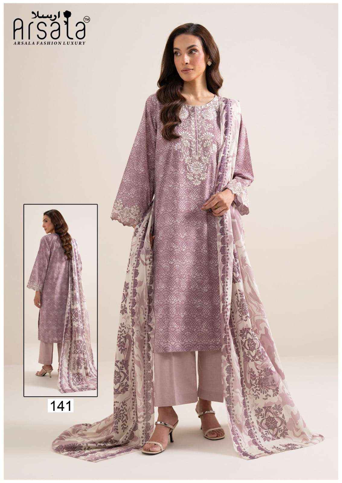 Arsala Amara Vol 5 Pakistani Lawn Cotton Dress Material 6 Pcs Catalog