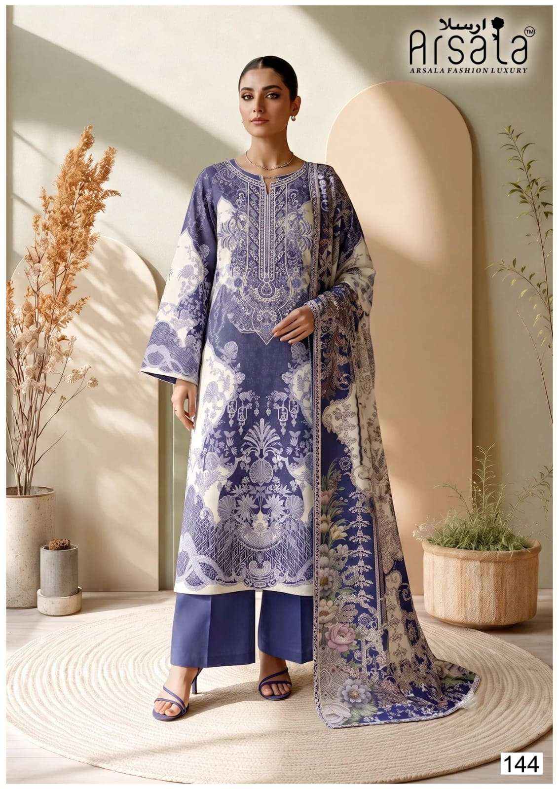 Arsala Amara Vol 5 Pakistani Lawn Cotton Dress Material 6 Pcs Catalog