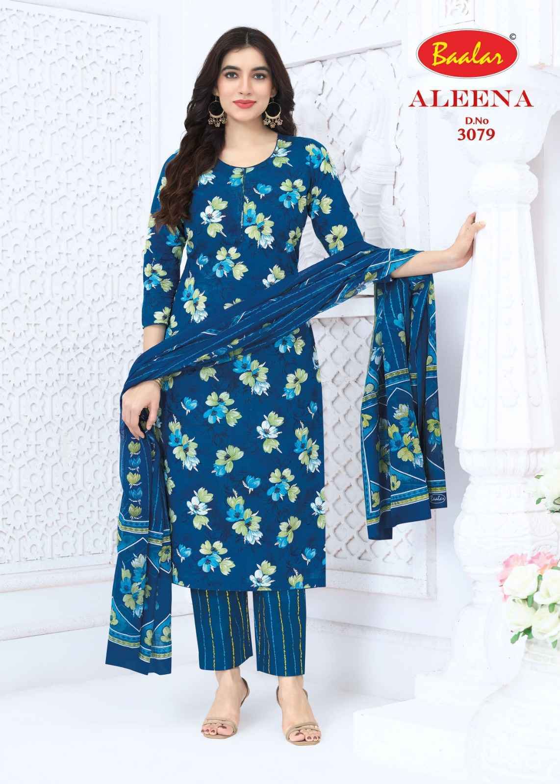 Baalar Aleena Vol 30 Cotton Dress Material 16 pcs Catalog | factory direct wholesale clothing india online