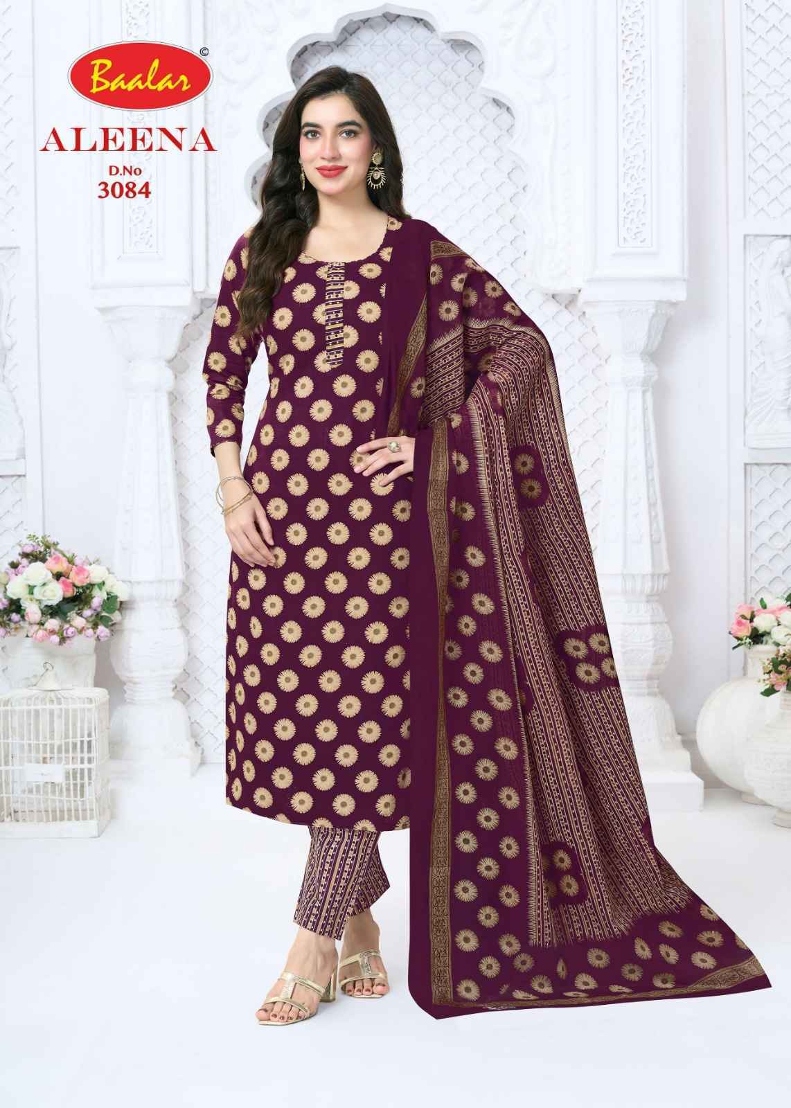 Baalar Aleena Vol 30 Cotton Dress Material 16 pcs Catalog | factory direct wholesale clothing india online