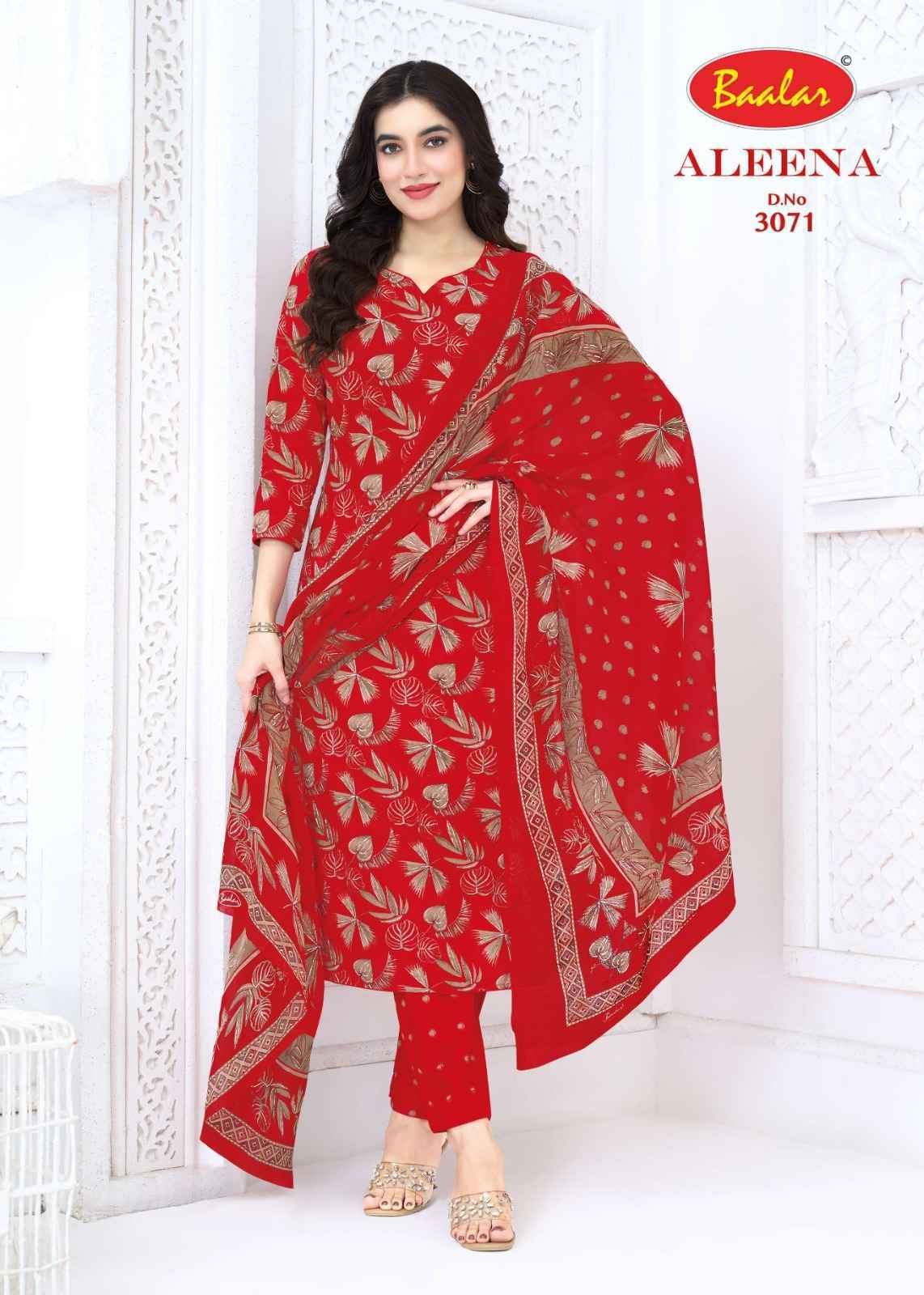 Baalar Aleena Vol 30 Cotton Dress Material 16 pcs Catalog | factory direct wholesale clothing india online