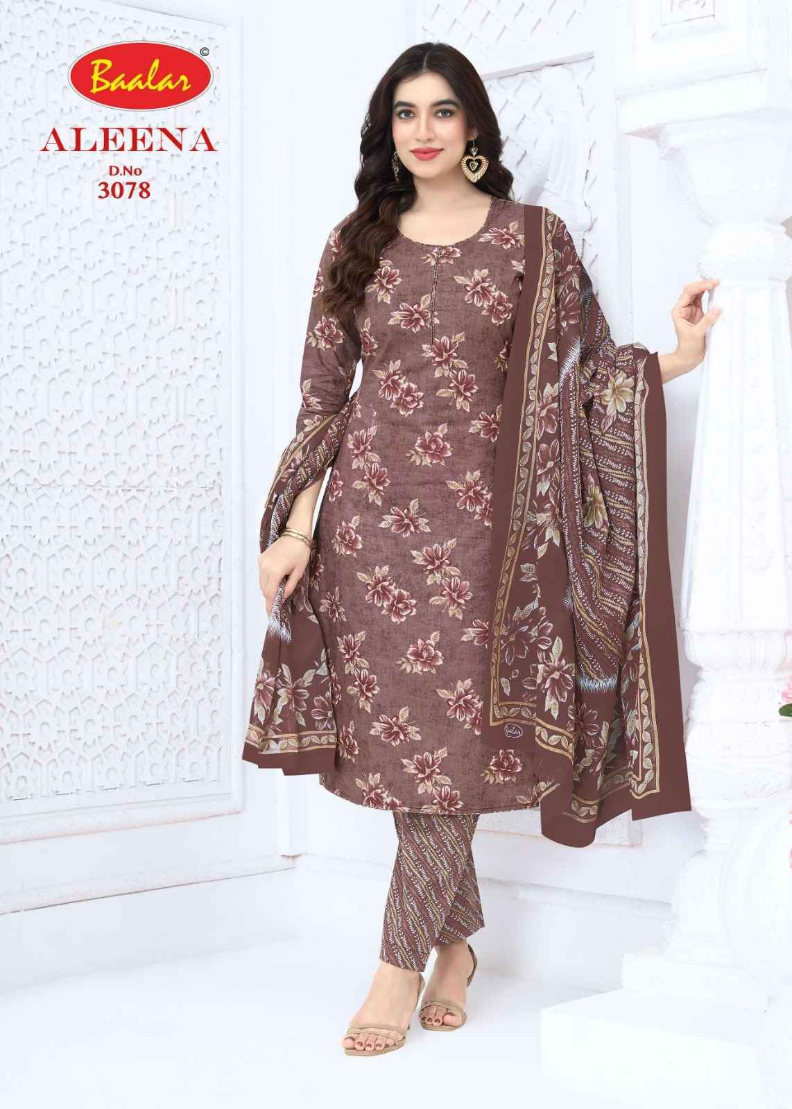 Baalar Aleena Vol 30 Cotton Dress Material 16 pcs Catalog | factory direct wholesale clothing india online
