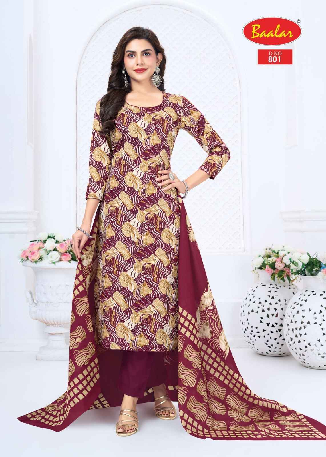 Baalar Pashmina Vol 8 Cotton Dress Material 12 pcs Catalog