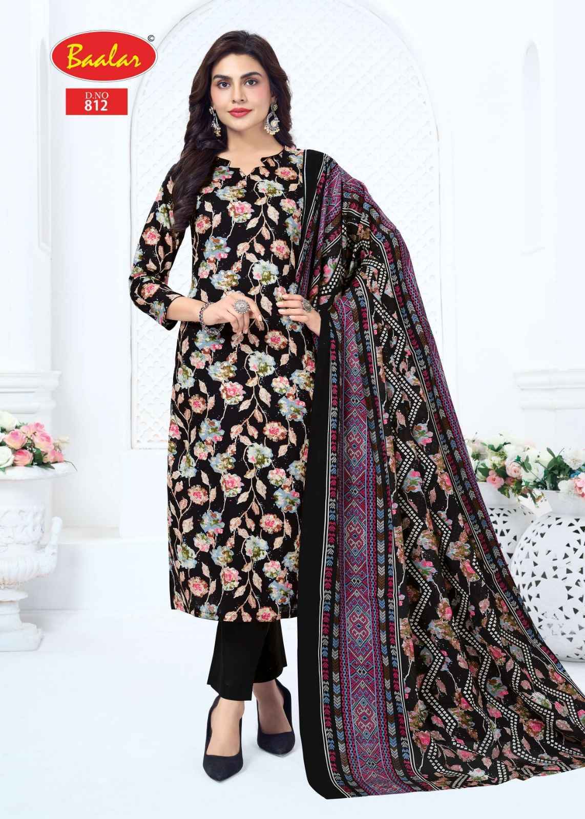 Baalar Pashmina Vol 8 Cotton Dress Material 12 pcs Catalog