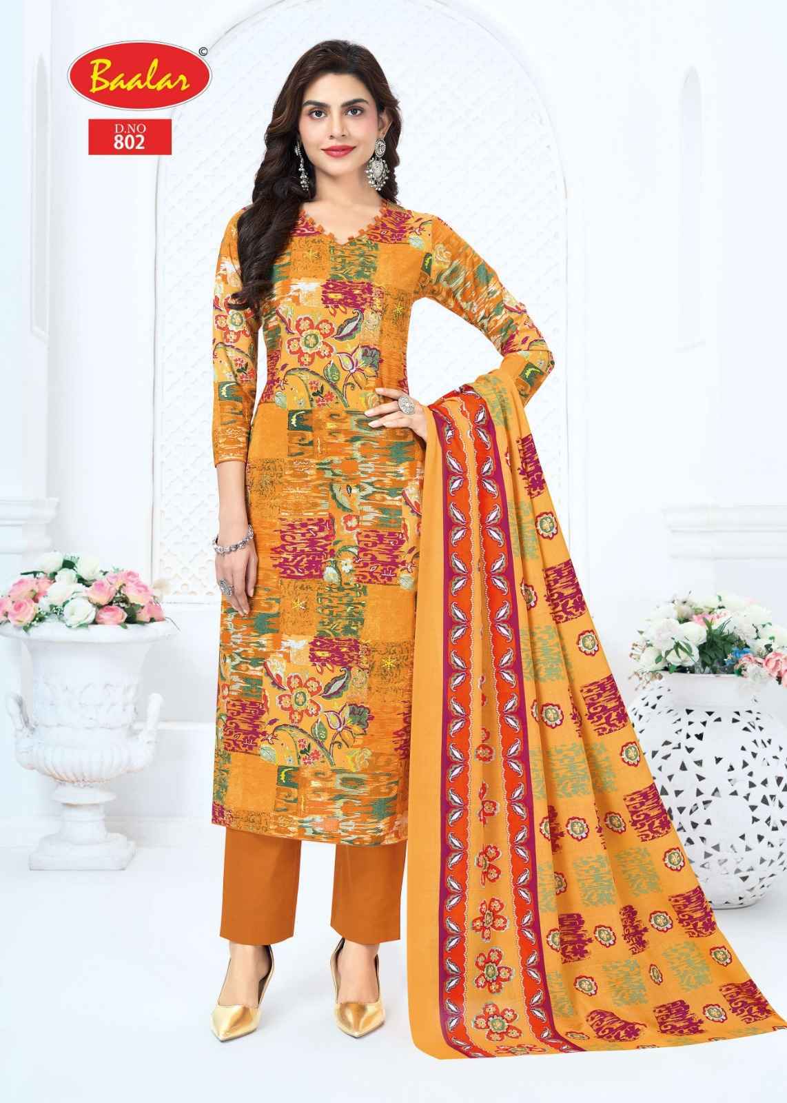 Baalar Pashmina Vol 8 Cotton Dress Material 12 pcs Catalog