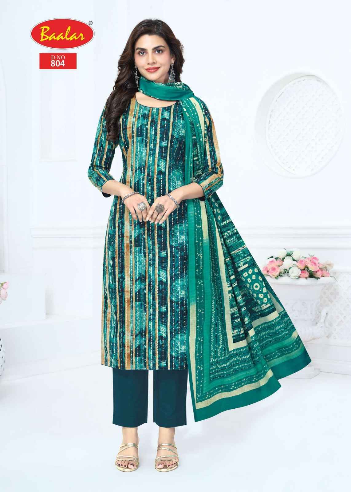 Baalar Pashmina Vol 8 Cotton Dress Material 12 pcs Catalog