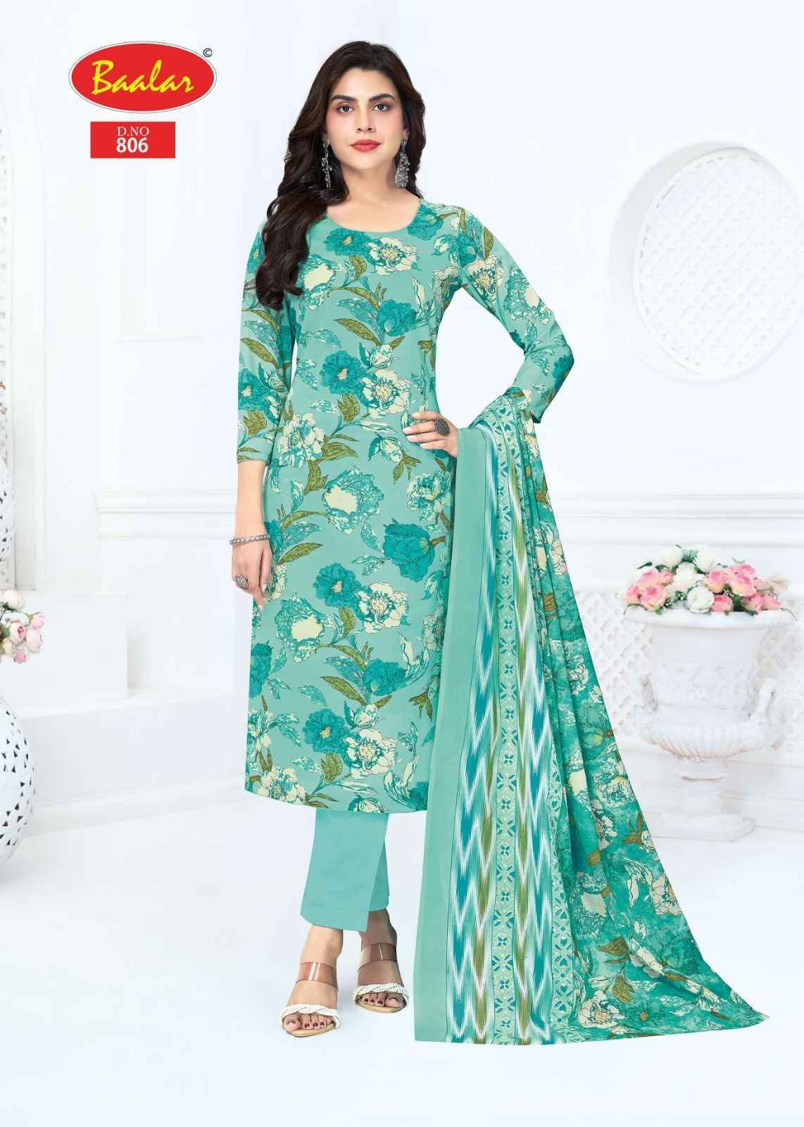 Baalar Pashmina Vol 8 Cotton Dress Material 12 pcs Catalog
