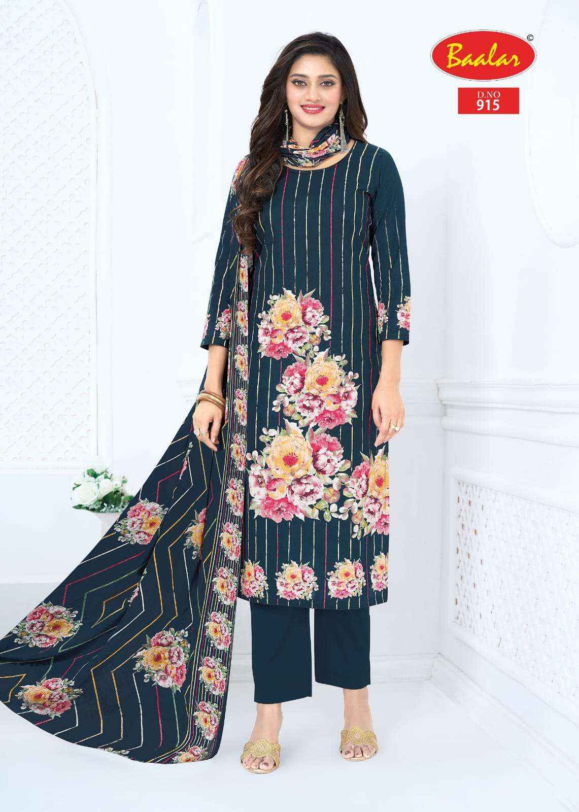 Baalar Pashmina Vol 9 Pure Lawn Cotton Dress Material 13 Pcs Catalog