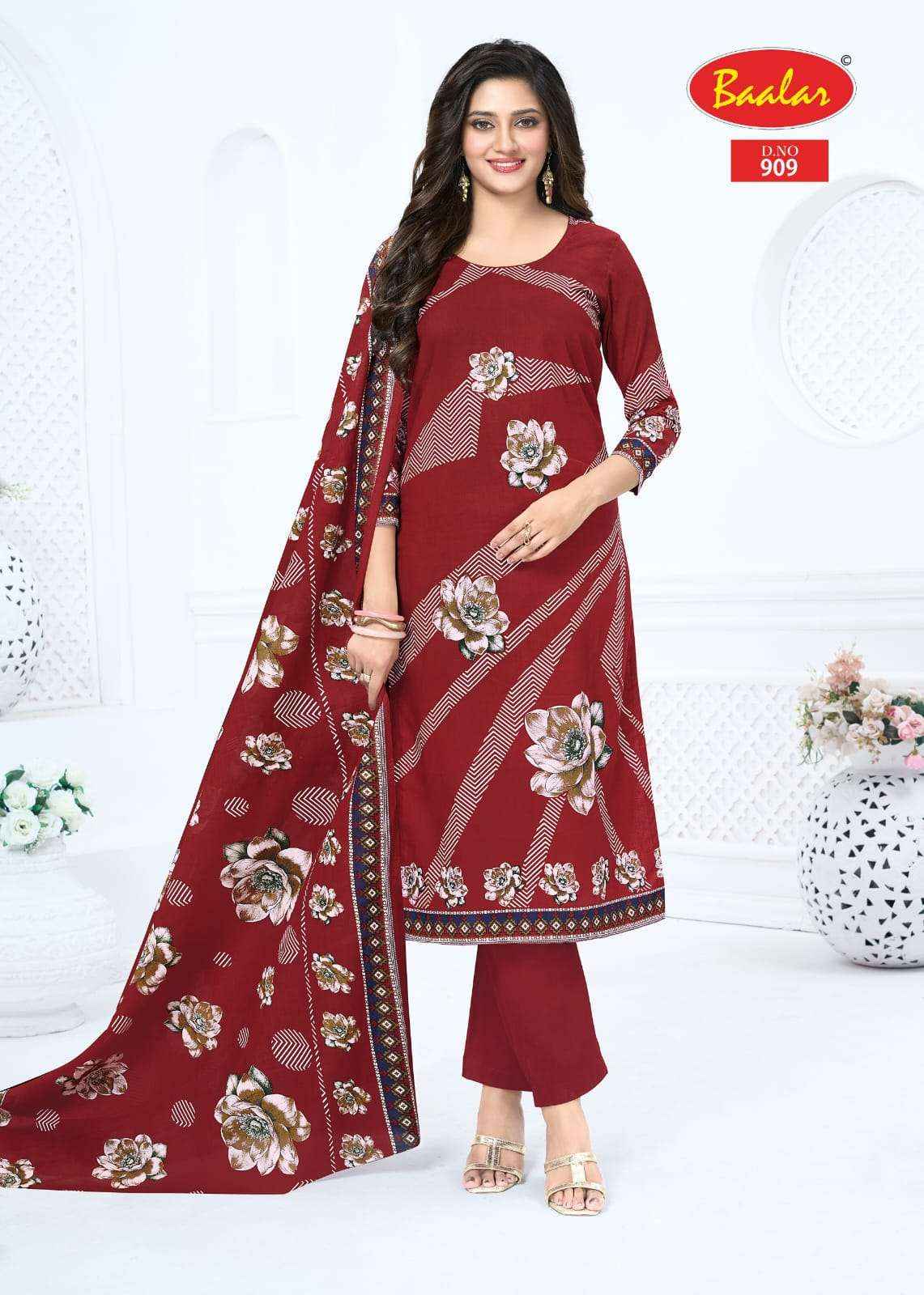 Baalar Pashmina Vol 9 Pure Lawn Cotton Dress Material 13 Pcs Catalog